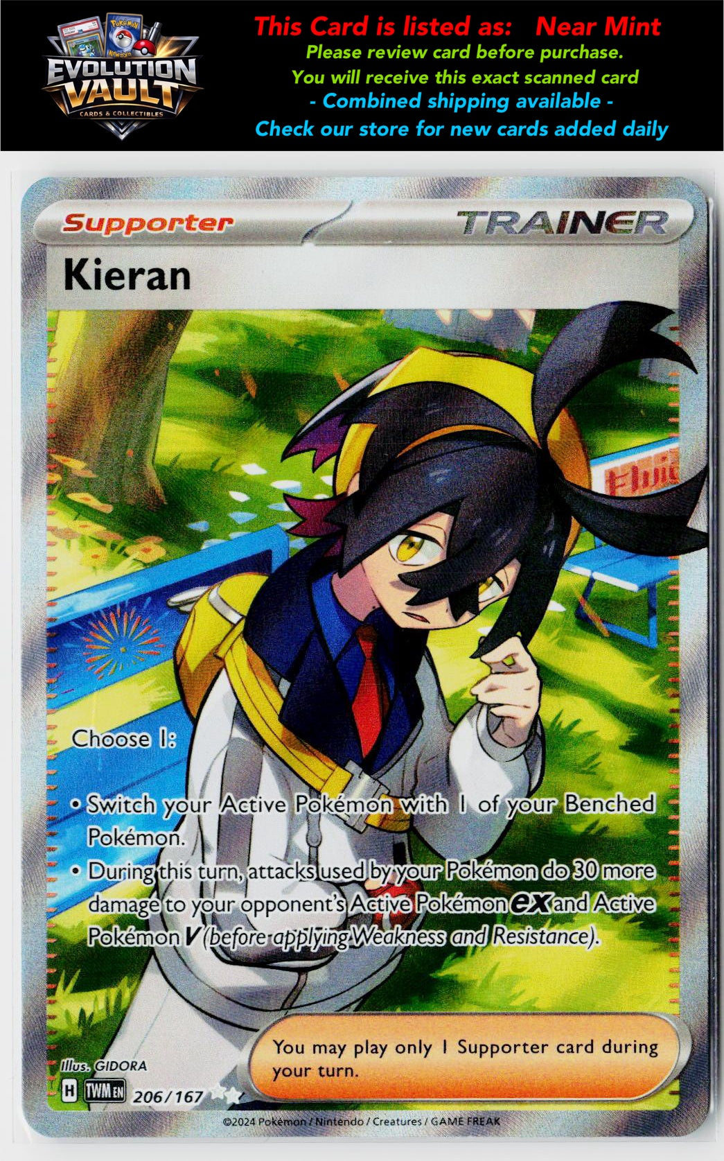 SV06: Twilight Masquerade #206/167 Kieran