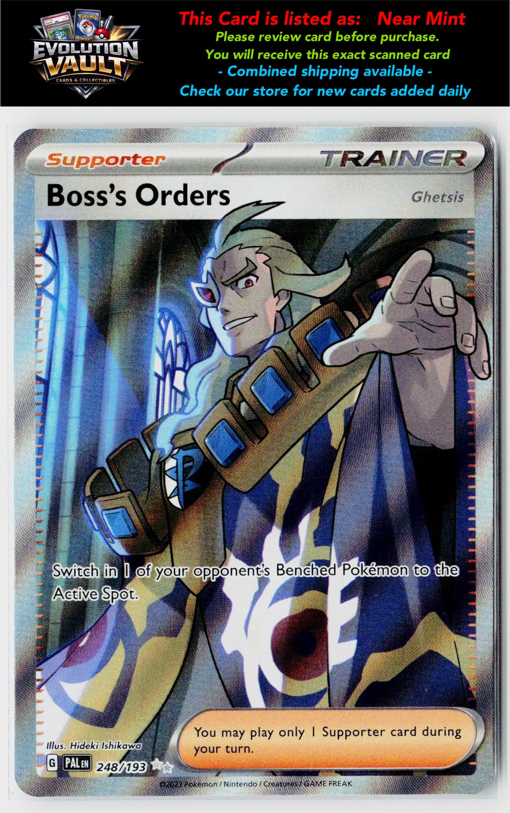 SV02: Paldea Evolved #248/193 Boss's Orders
