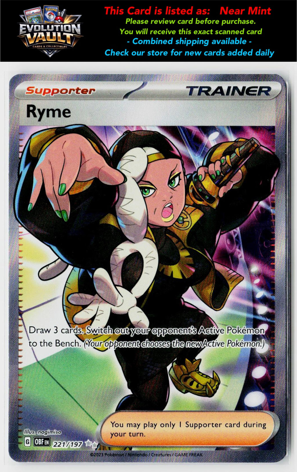 SV03: Obsidian Flames #221/197 Ryme
