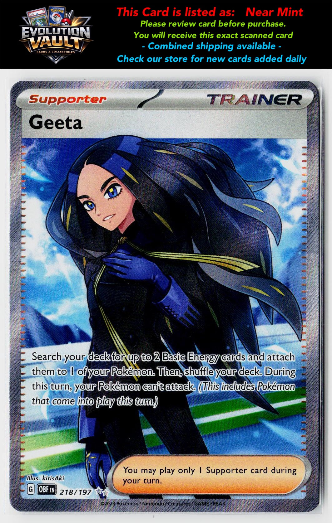 SV03: Obsidian Flames #218/197 Geeta