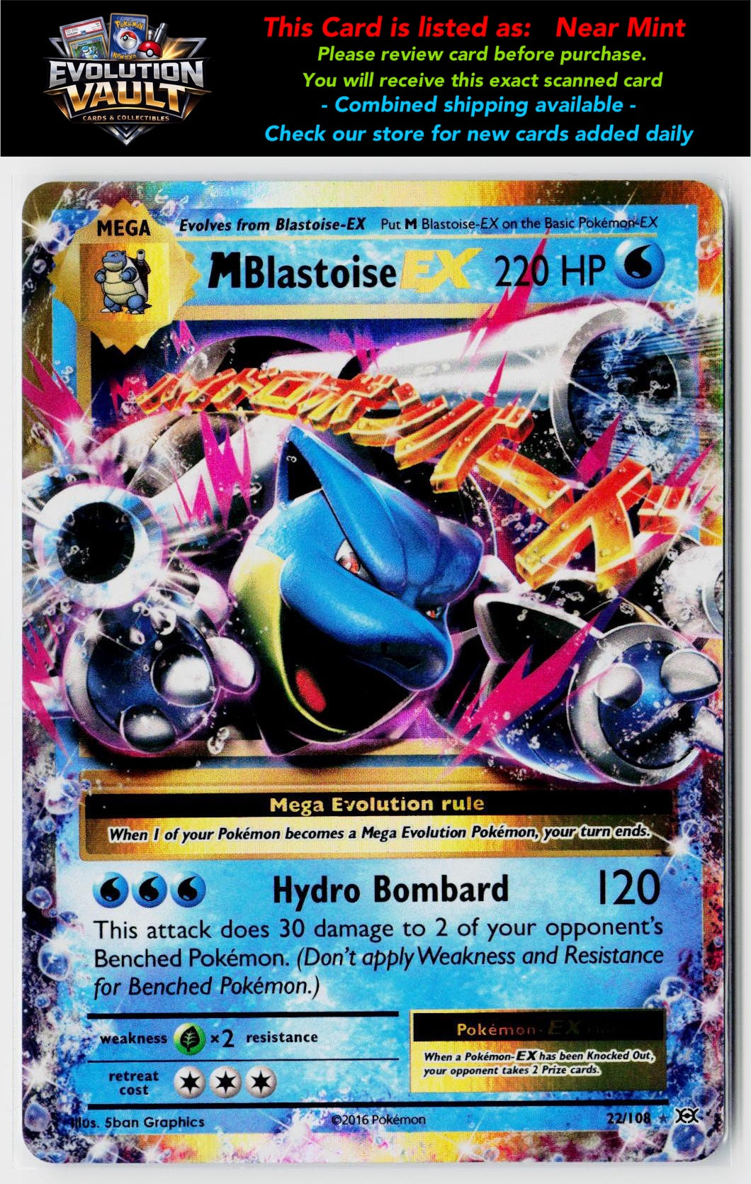 XY - Evolutions #22/108 M Blastoise EX