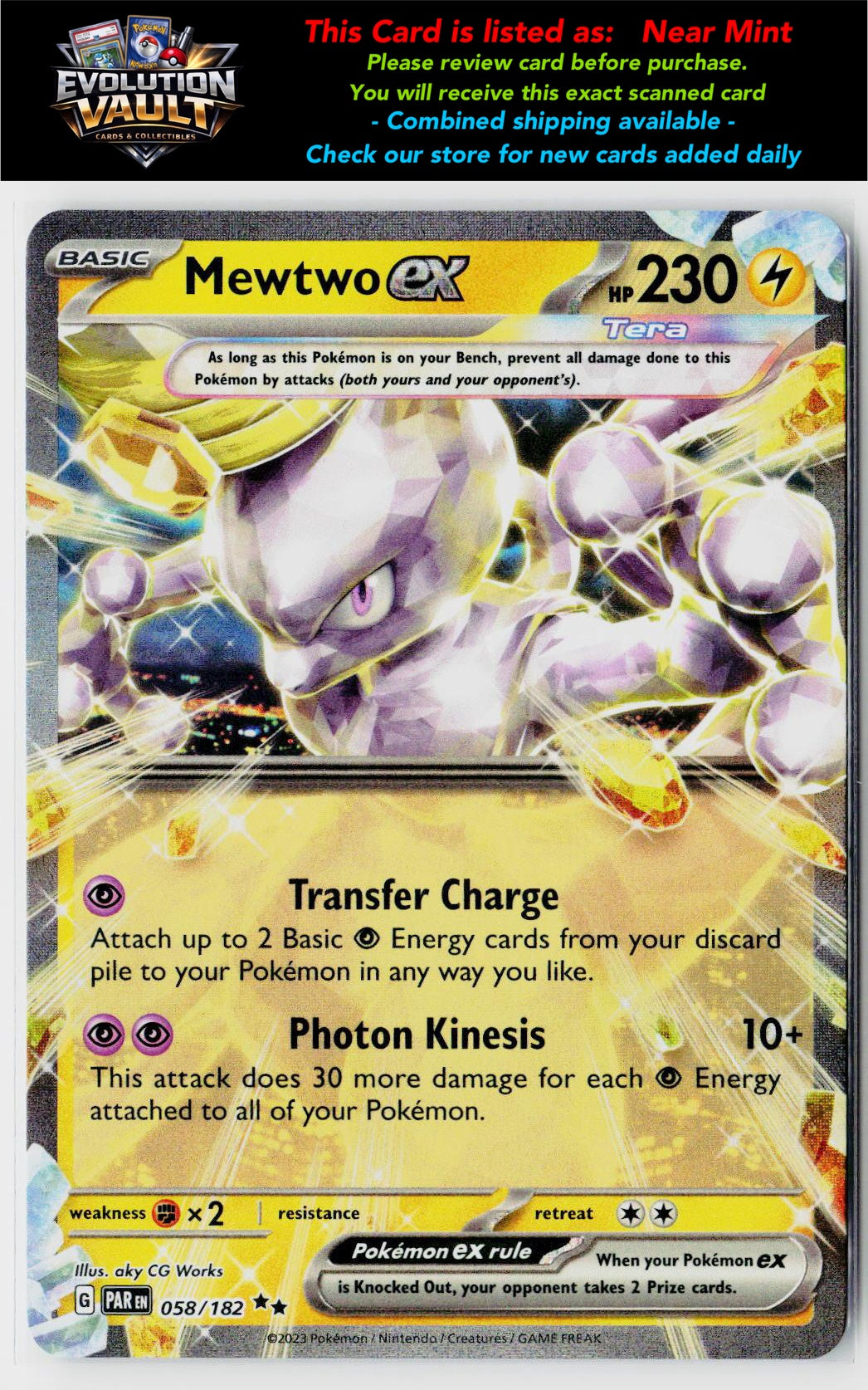 SV04: Paradox Rift #058/182 Mewtwo ex