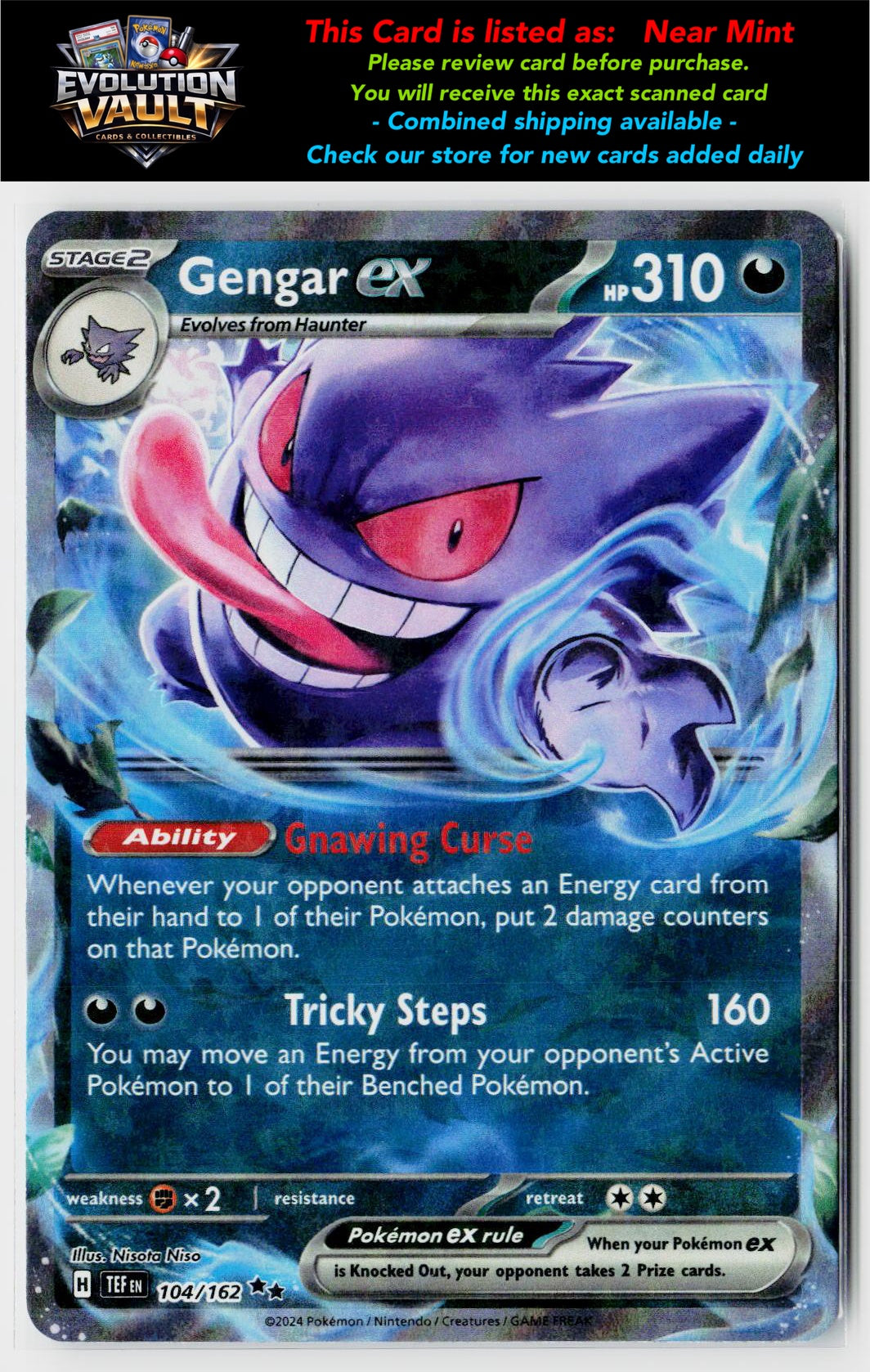 SV05: Temporal Forces #104/162 Gengar ex