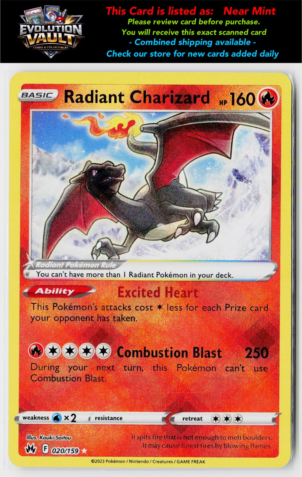 SWSH: Crown Zenith #020/159 Radiant Charizard