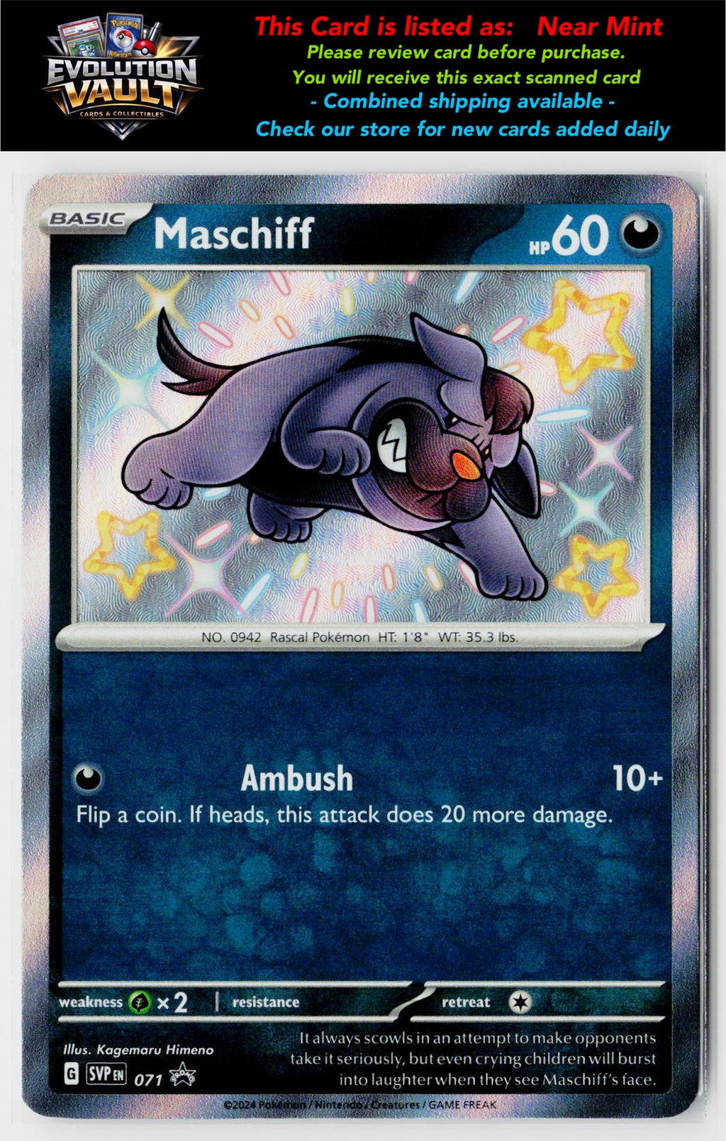 SV: Scarlet & Violet Promo Cards #071 Maschiff