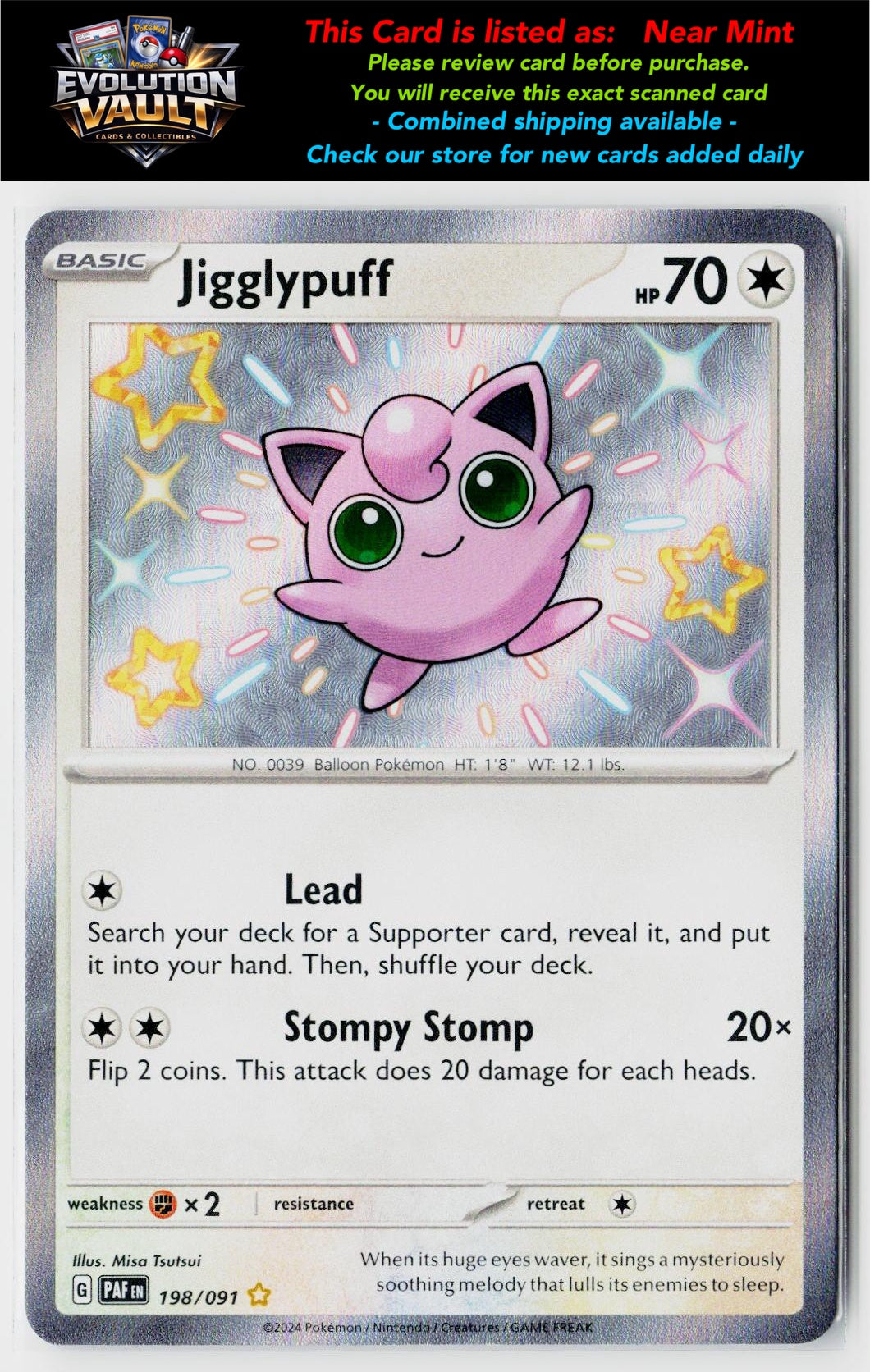 SV: Paldean Fates #198/091 Jigglypuff