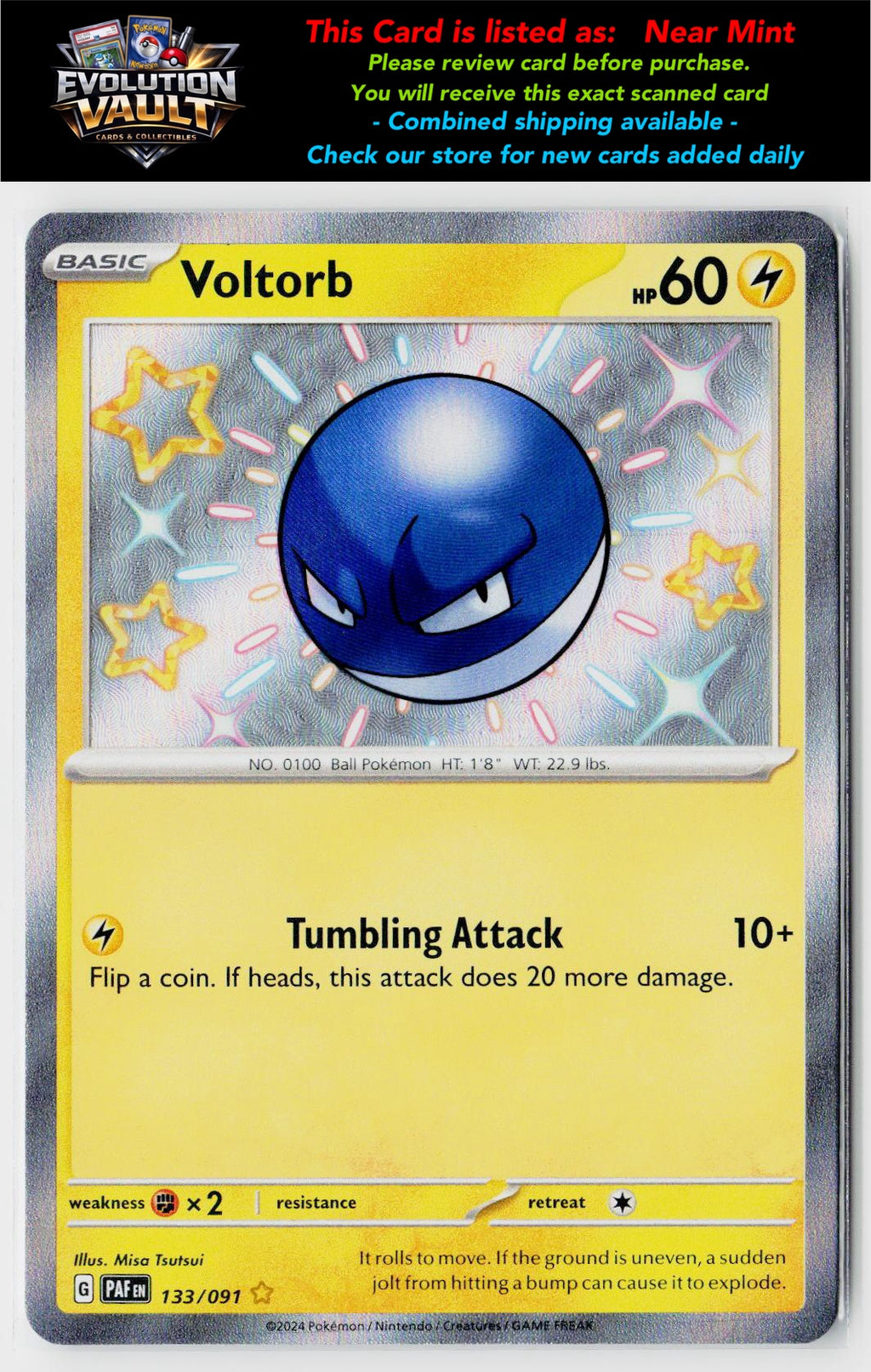 SV: Paldean Fates #133/091 Voltorb