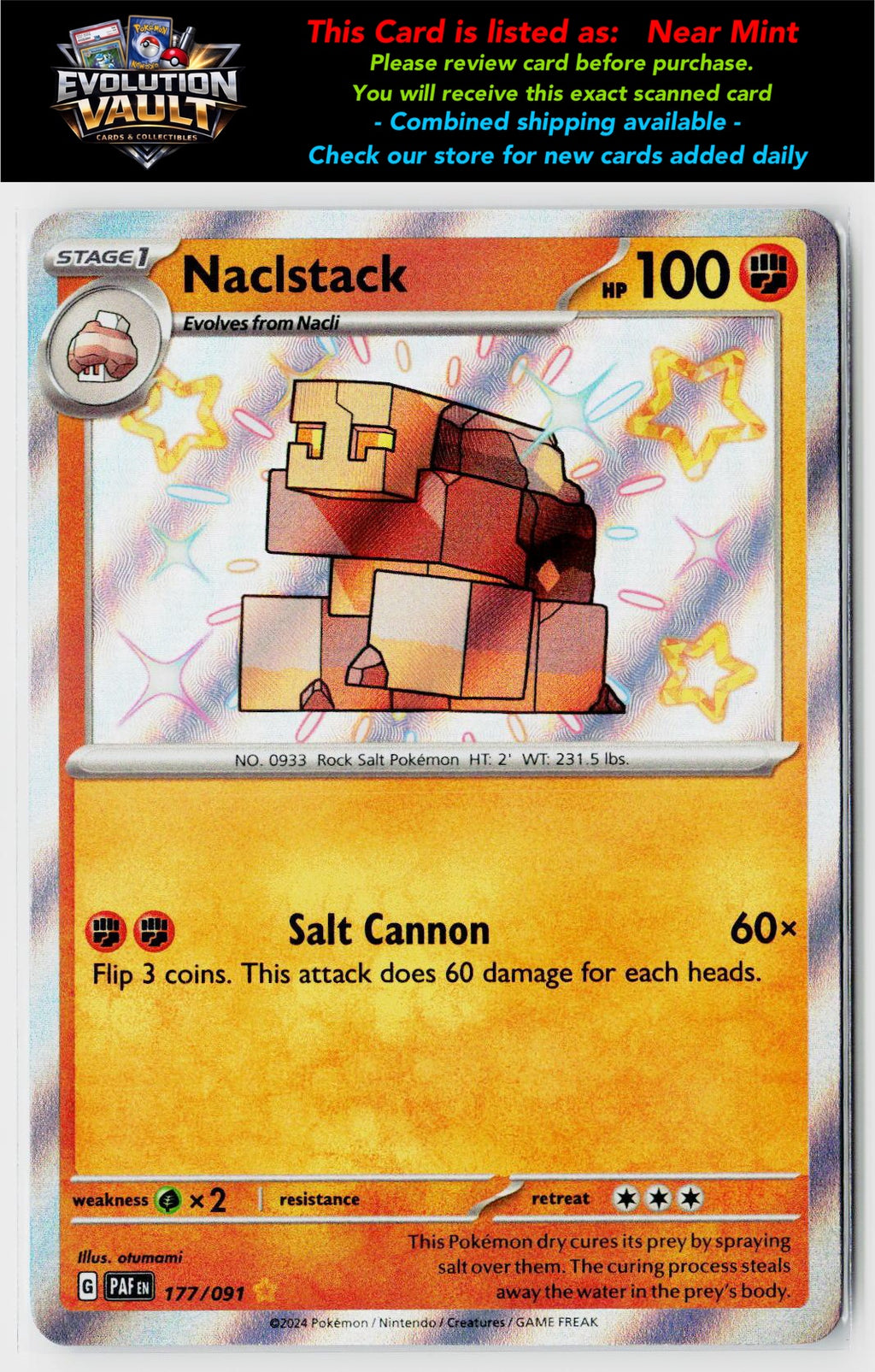 SV: Paldean Fates #177/091 Naclstack
