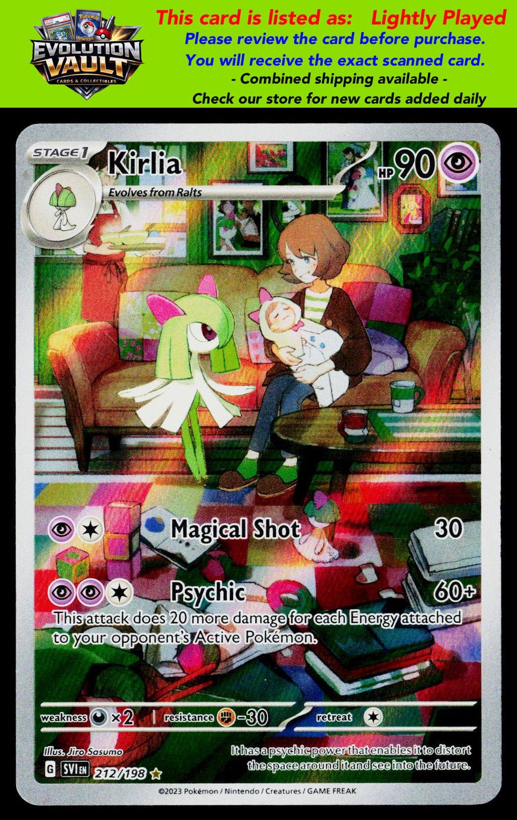 SV01: Scarlet & Violet Base Set #212/198 Kirlia (LP)