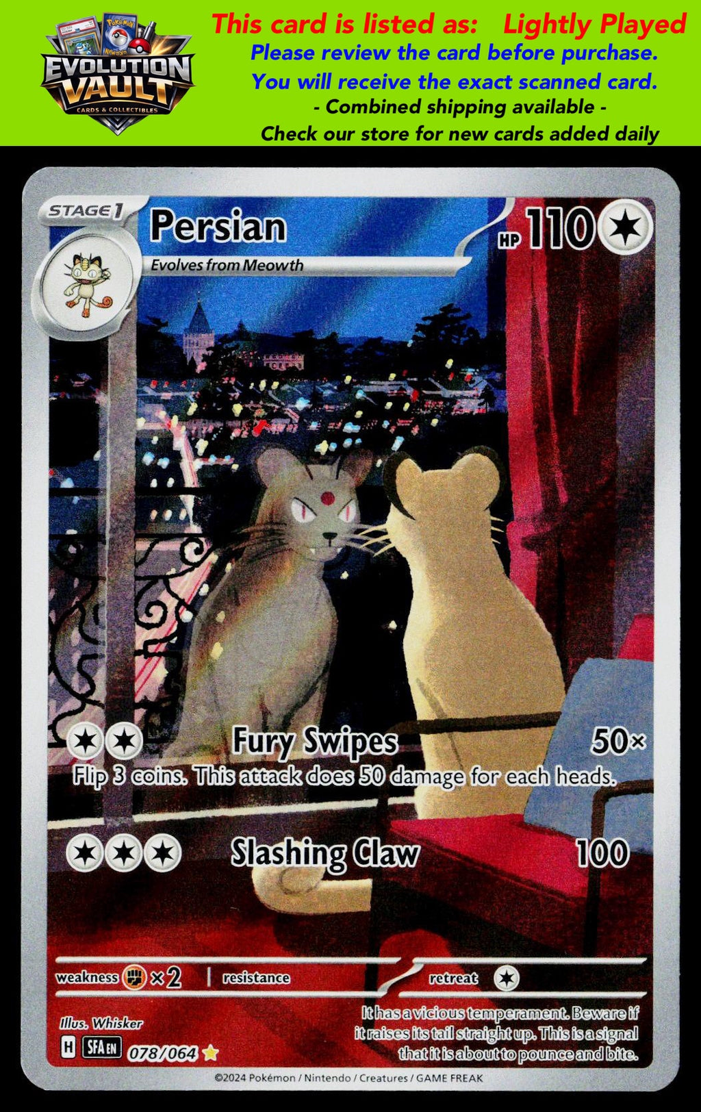 SV: Shrouded Fable #078/064 Persian (LP)