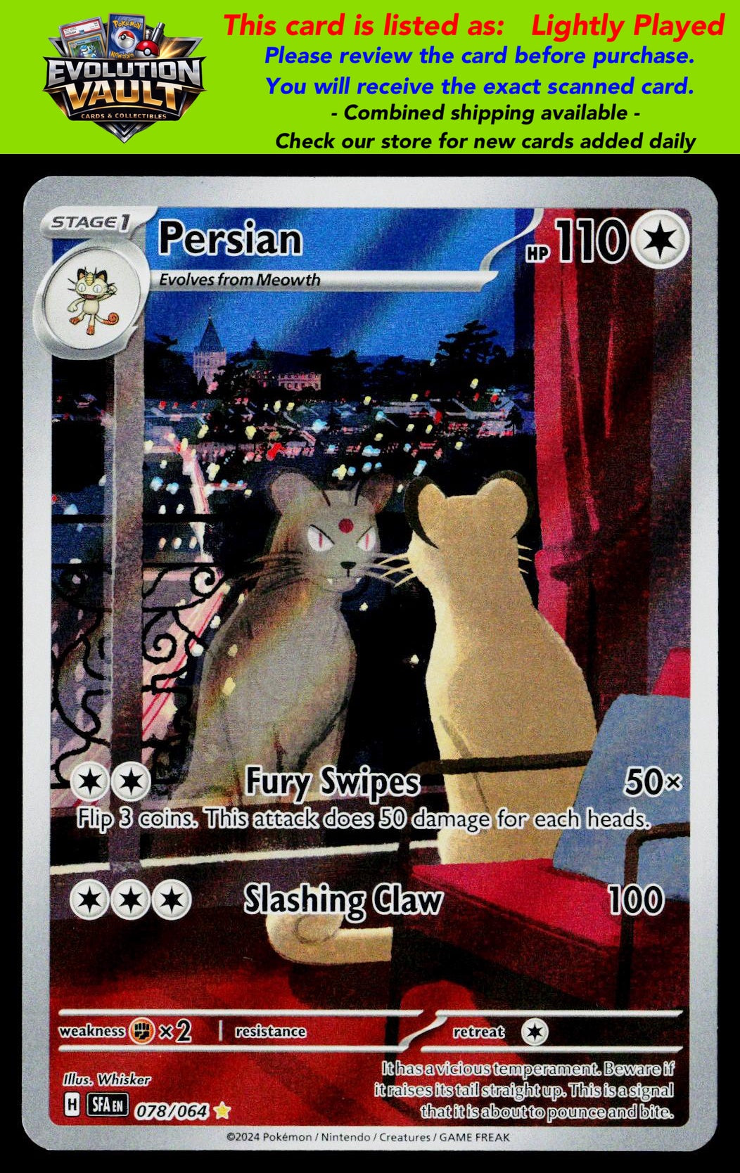SV: Shrouded Fable #078/064 Persian (LP)