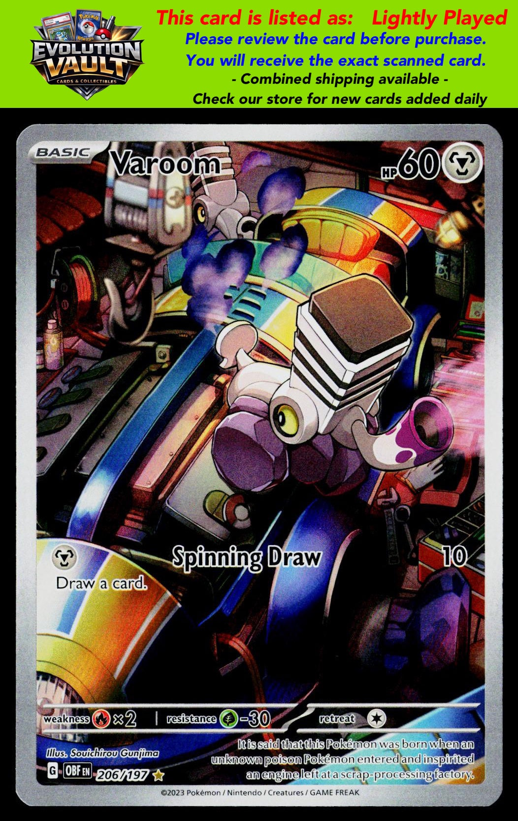SV03: Obsidian Flames #206/197 Varoom (LP)