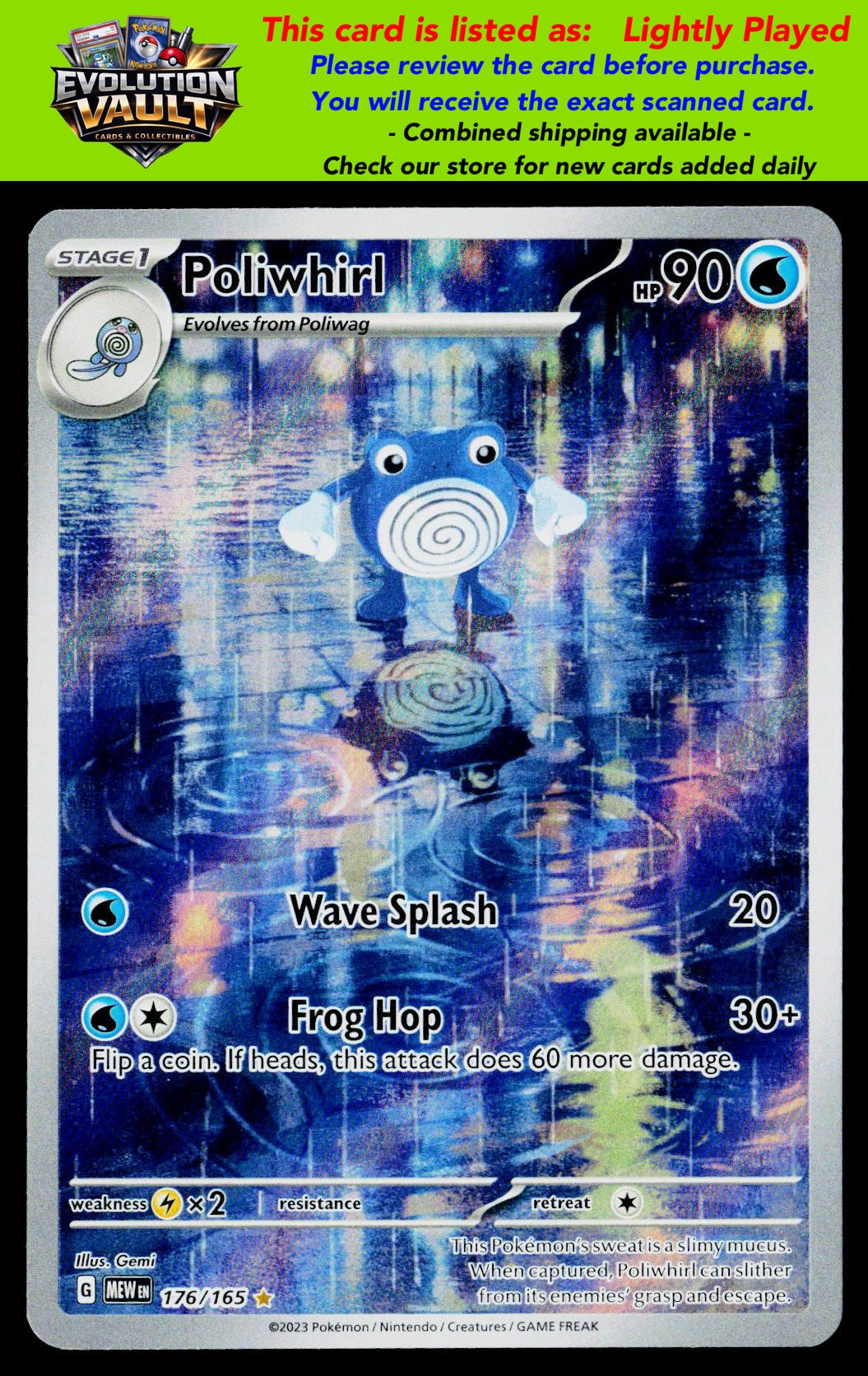 SV: Scarlet & Violet 151 #176/165 Poliwhirl (LP)