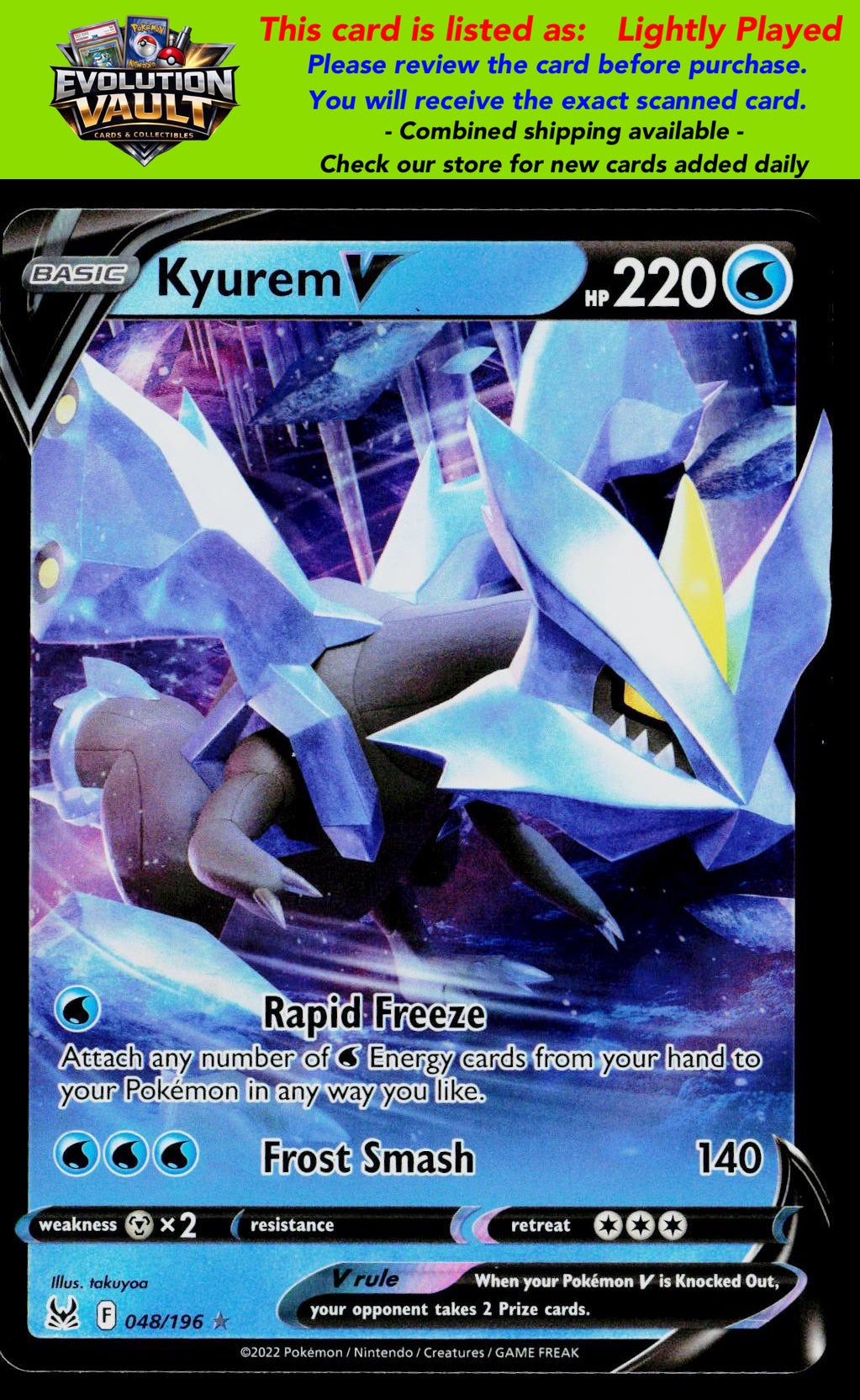 Prize Pack Series Cards #048/196 Kyurem V (LP)