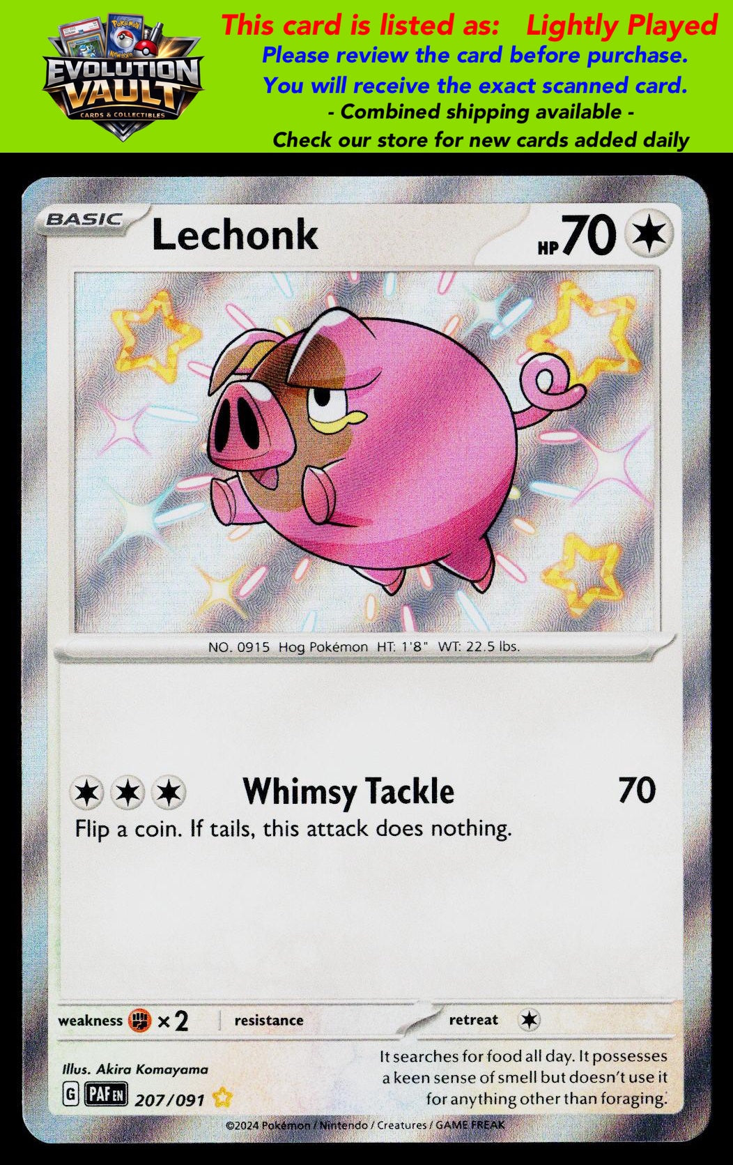 SV: Paldean Fates #207/091 Lechonk