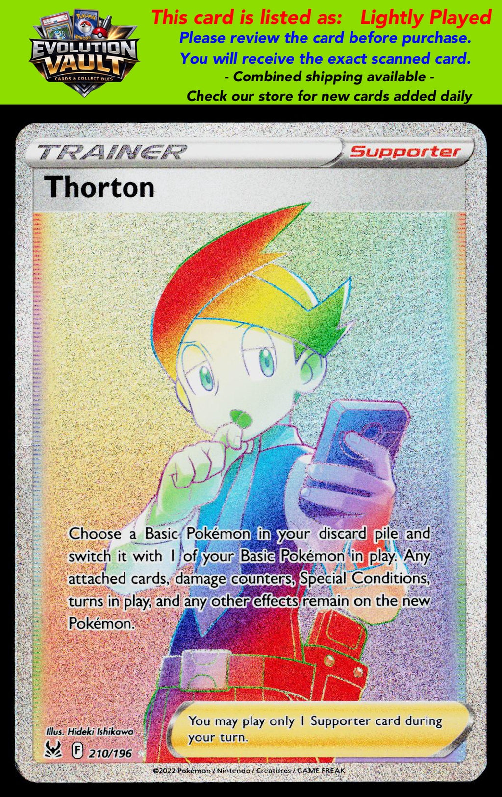 SWSH11: Lost Origin #210/196 Thorton (Secret) (LP)