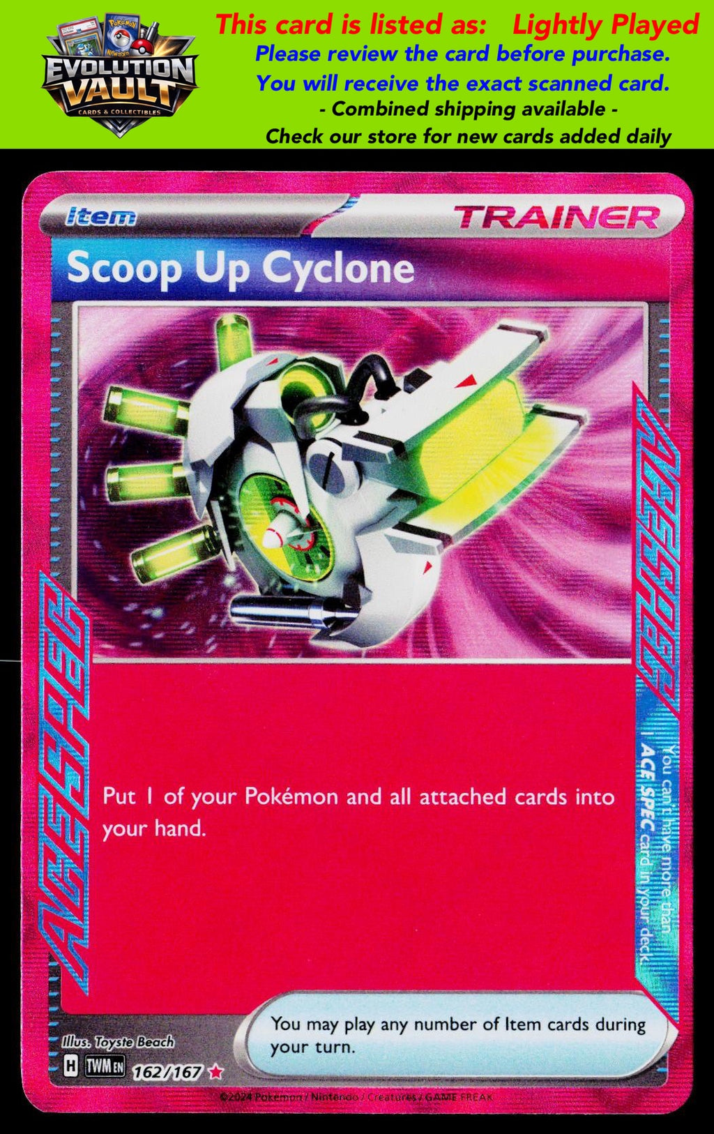 SV06: Twilight Masquerade #162/167 Scoop Up Cyclone (LP)