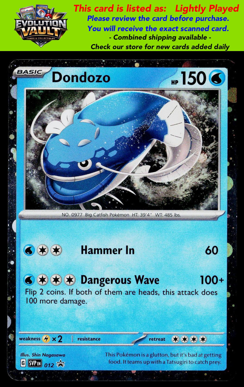 SV: Scarlet & Violet Promo Cards #012 Dondozo (LP)