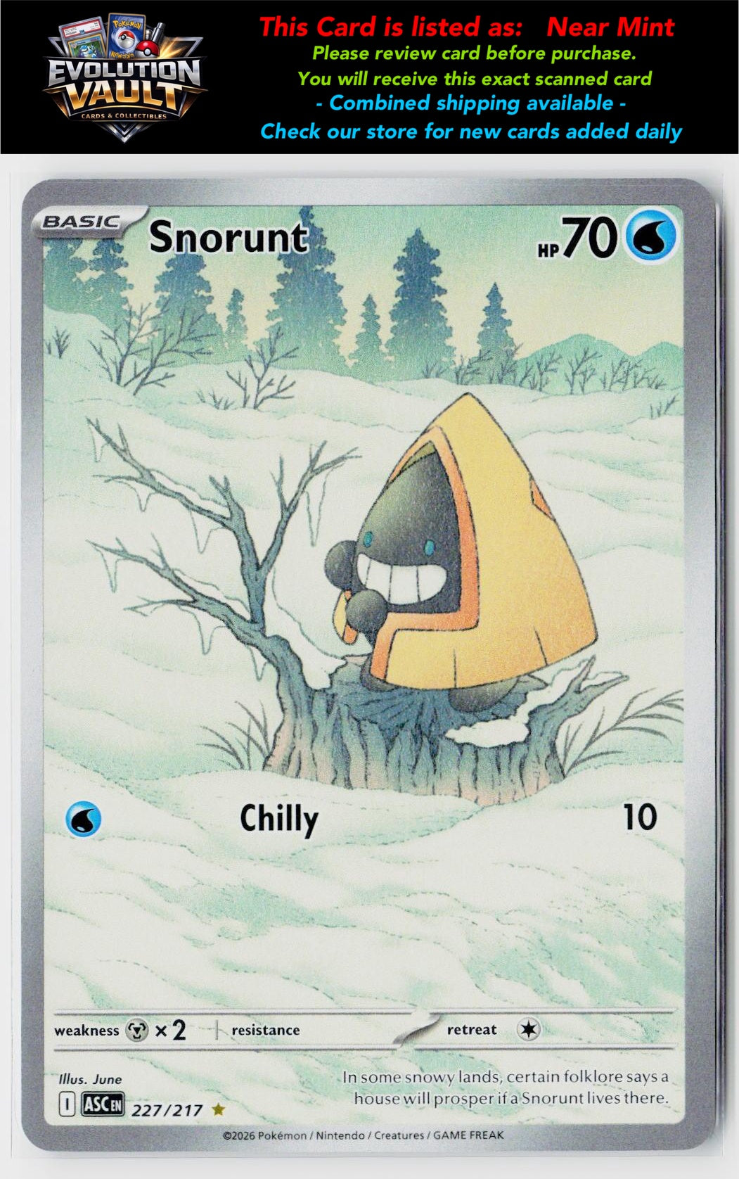 ME: Ascended Heroes #227/217 Snorunt