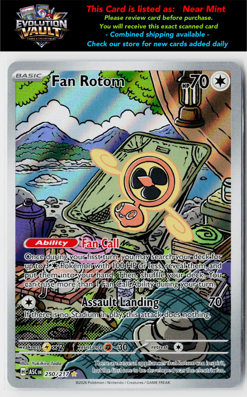 ME: Ascended Heroes #250/217 Fan Rotom