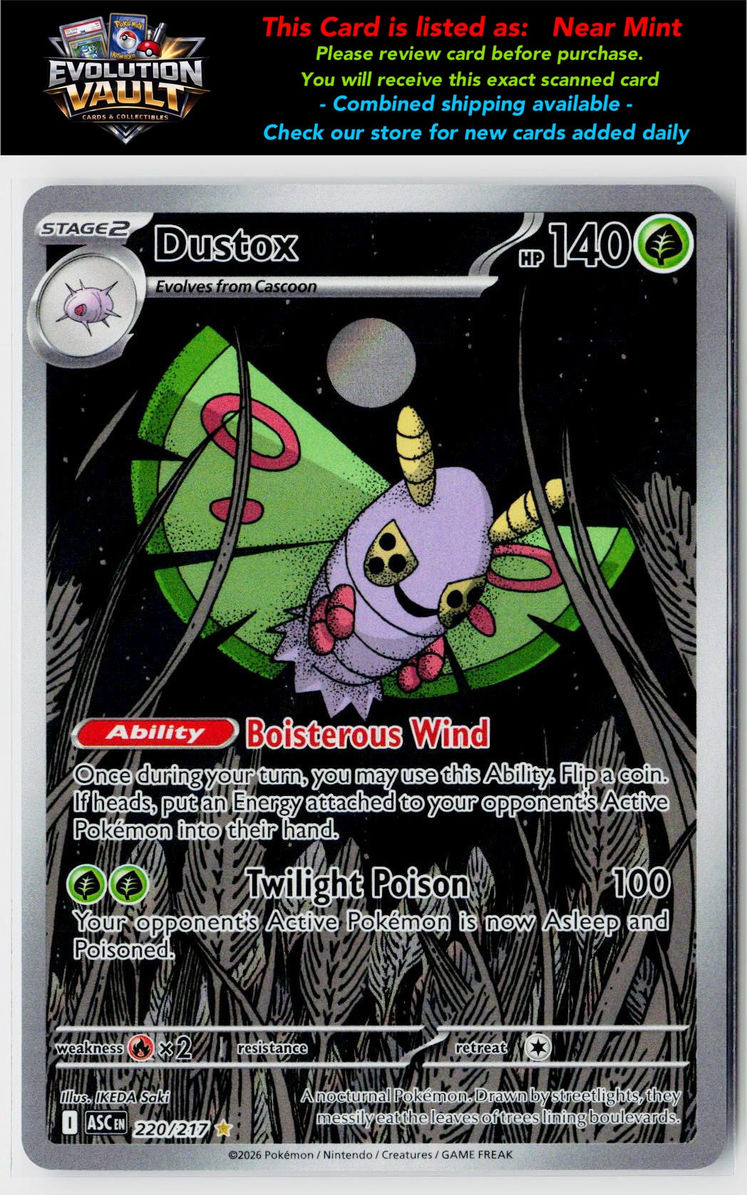 ME: Ascended Heroes #220/217 Dustox