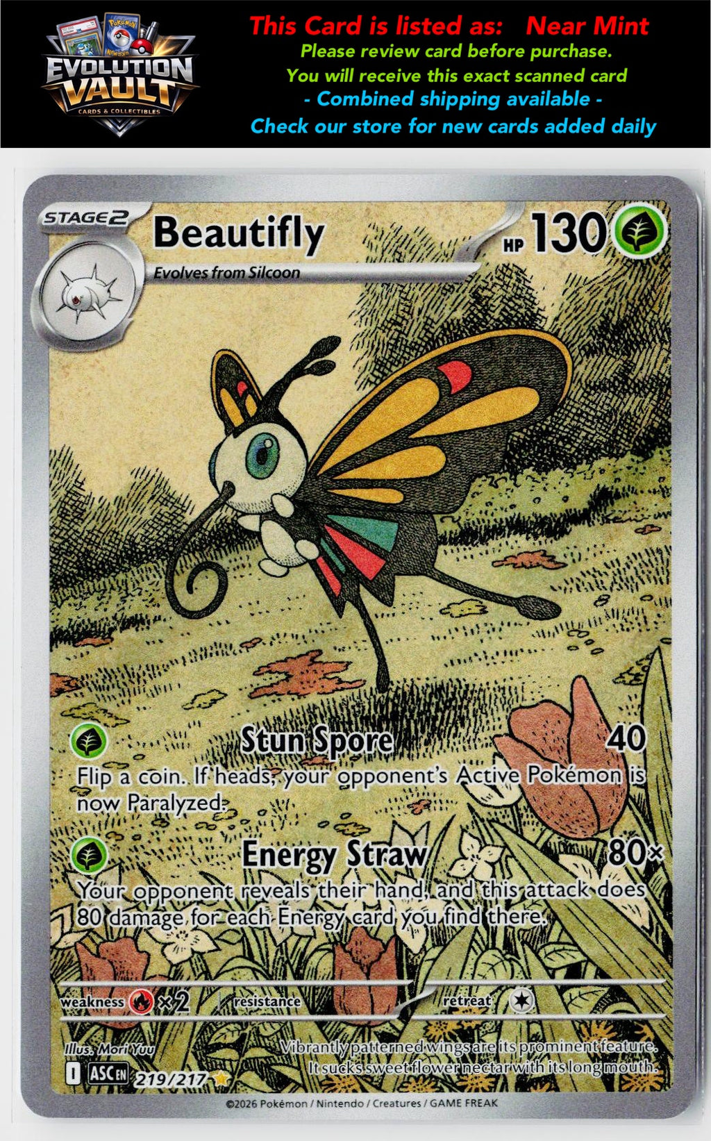 ME: Ascended Heroes #219/217 Beautifly