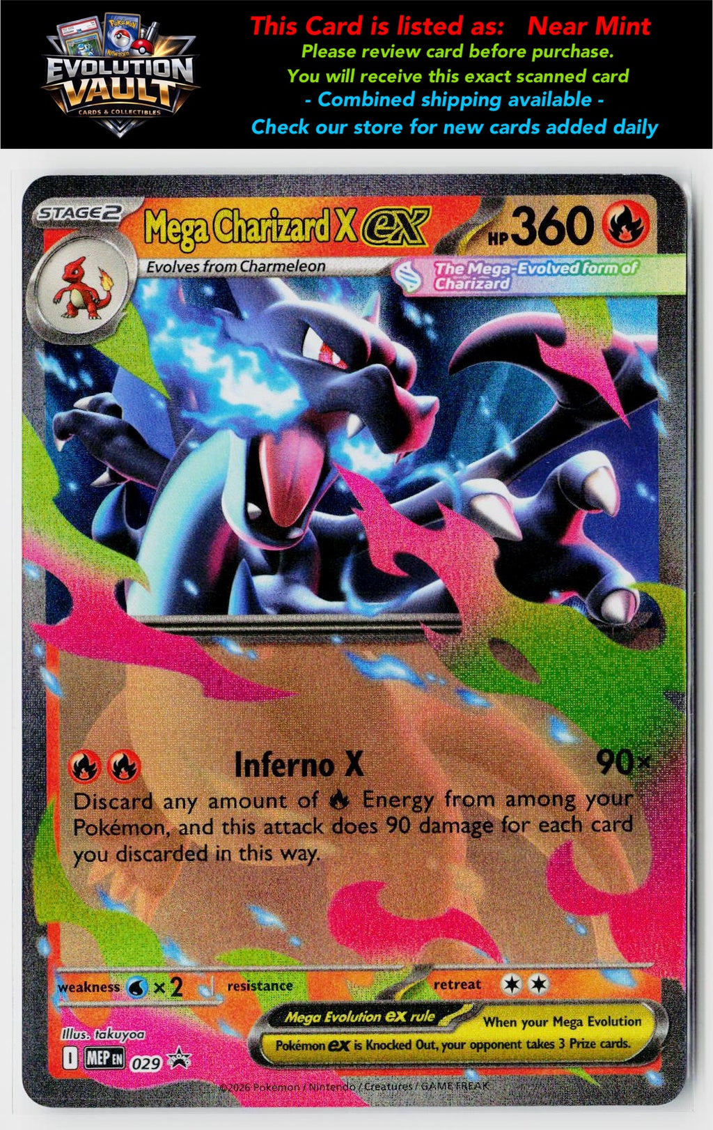ME: Mega Evolution Promo #029 Mega Charizard X ex