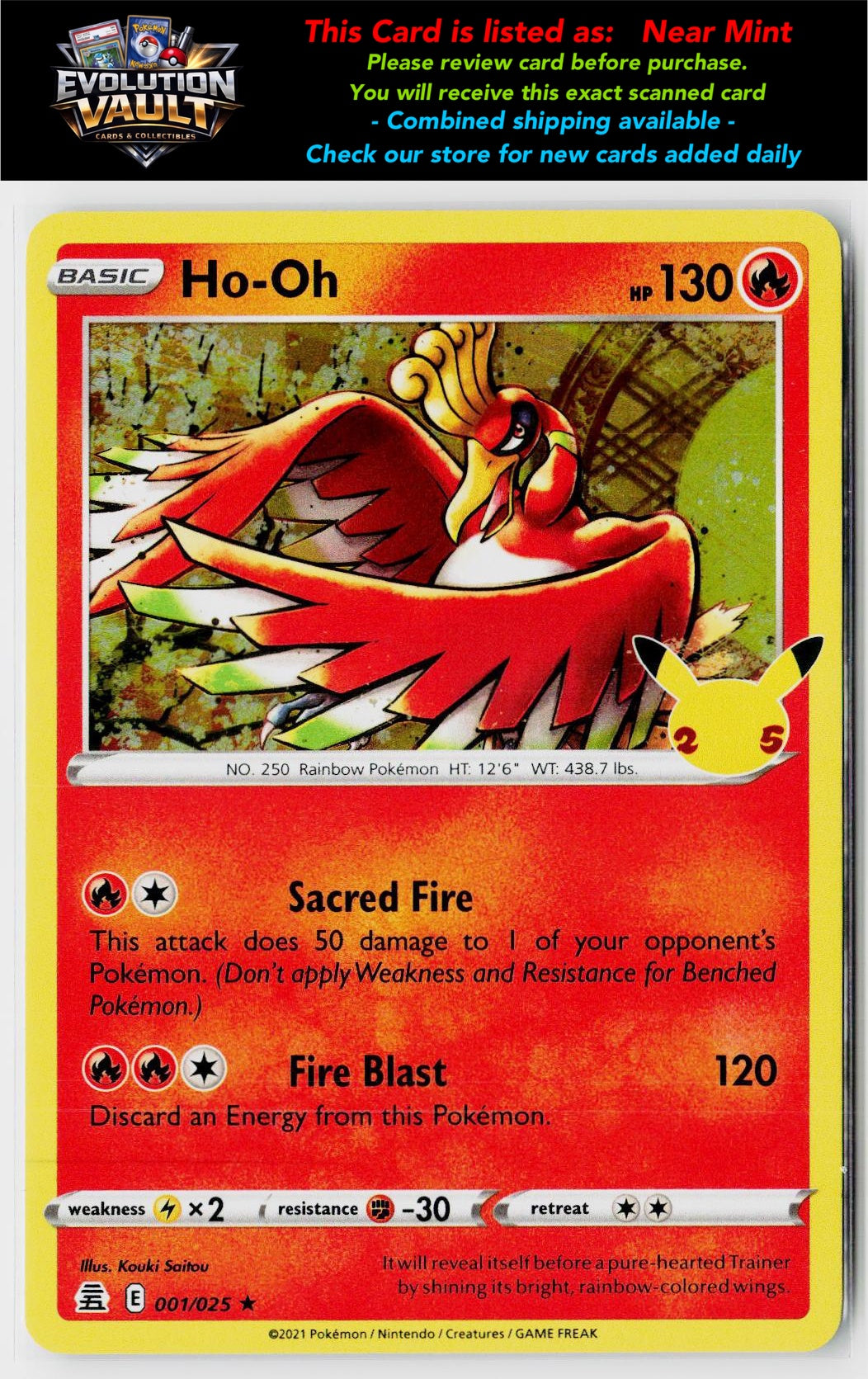 Celebrations #001/025 Ho-Oh