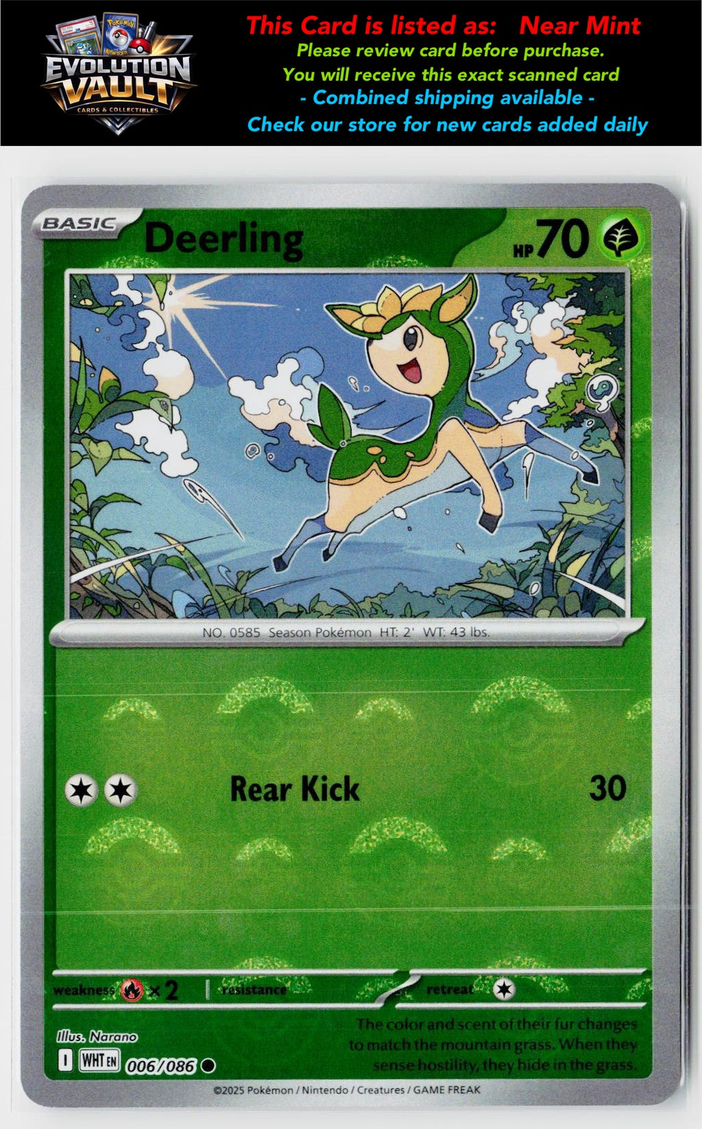 SV: White Flare #006/086 Deerling (Poke Ball Pattern)