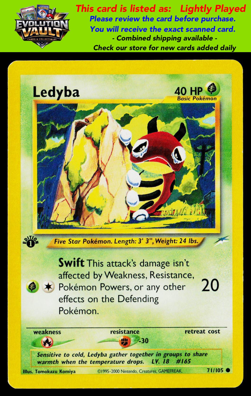 Neo Destiny #071/105 Ledyba 1st Edition (LP)
