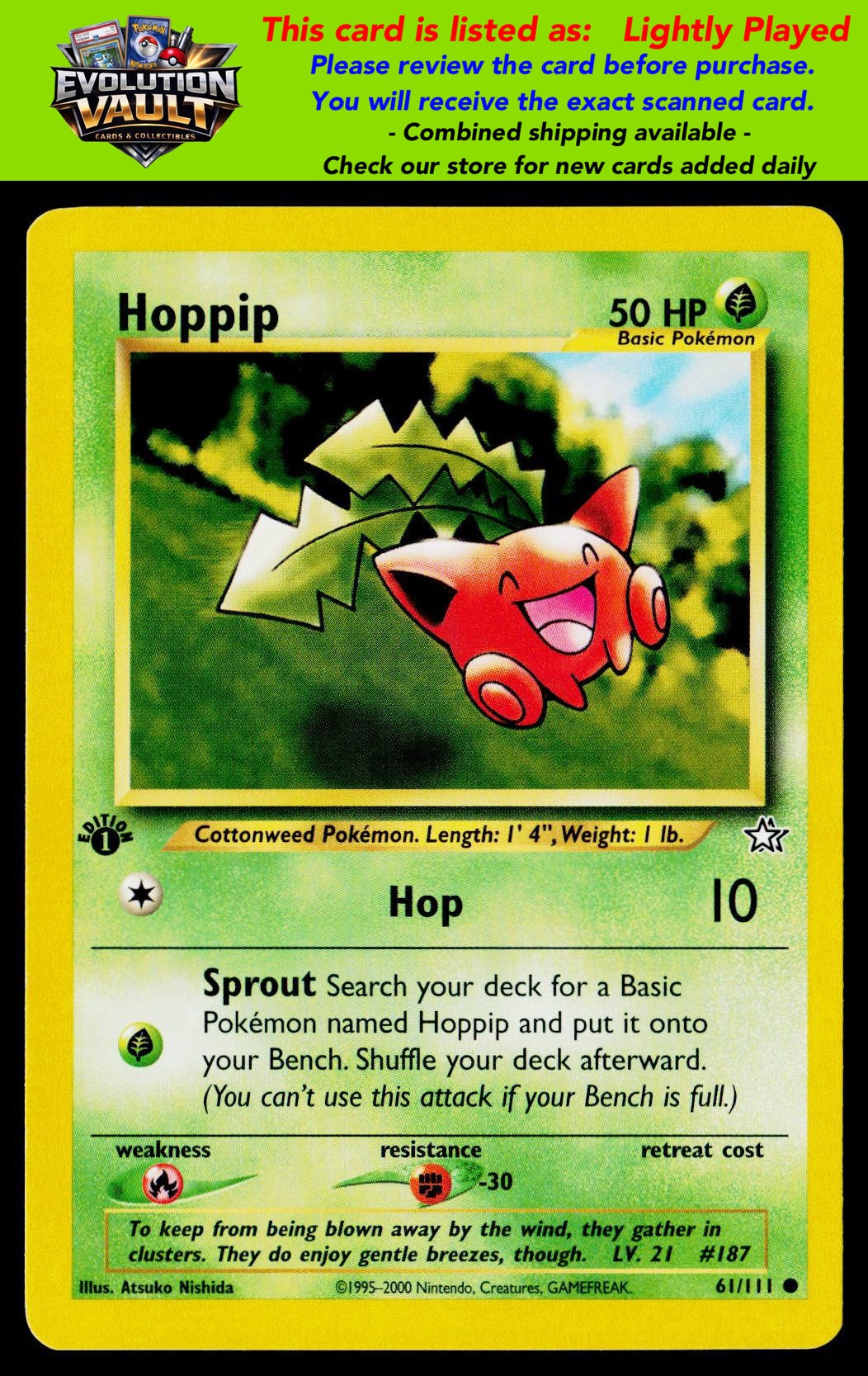 Neo Genesis #061/111 Hoppip 1st Edition (LP)