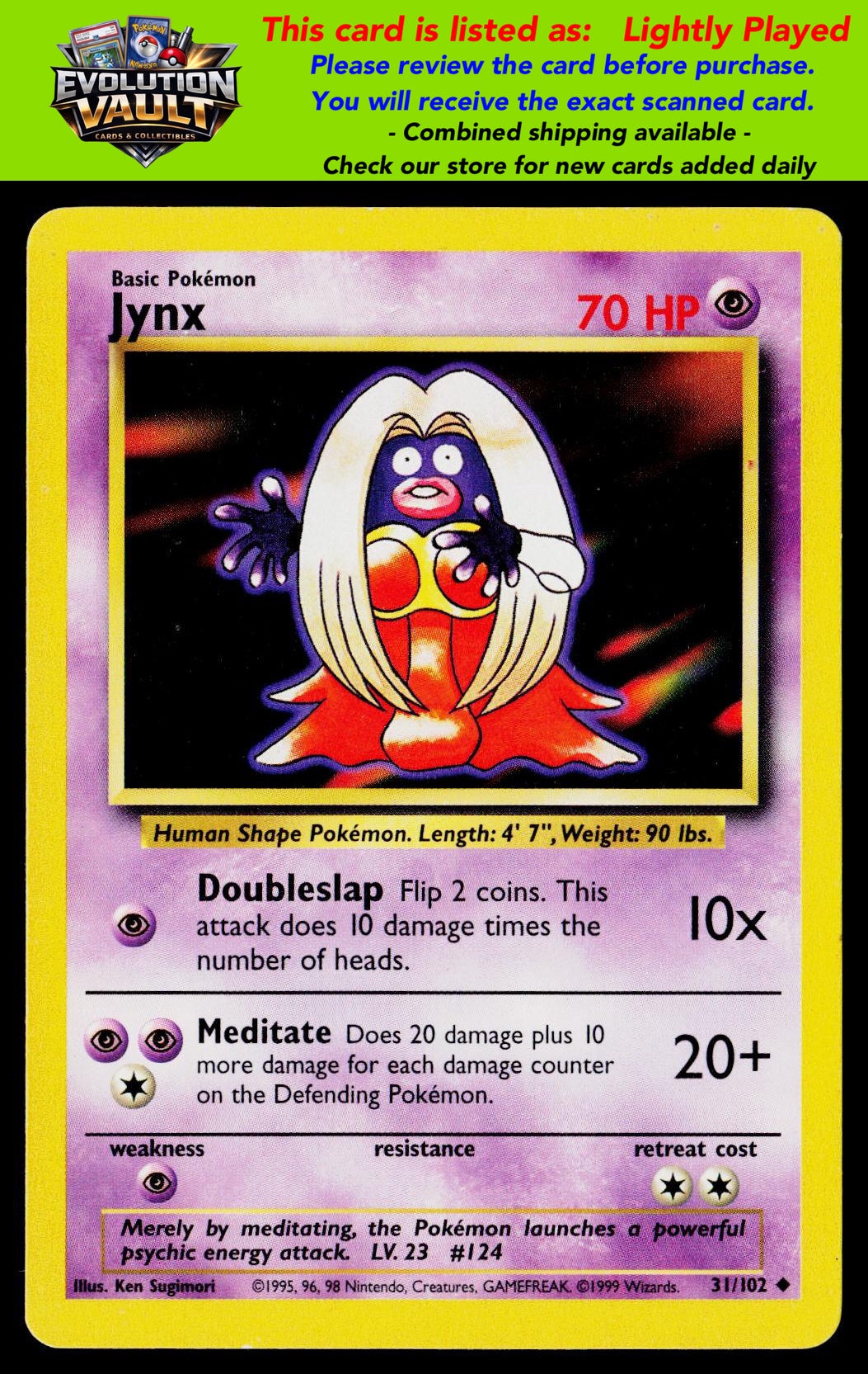 Base Set #031/102 Jynx (LP)