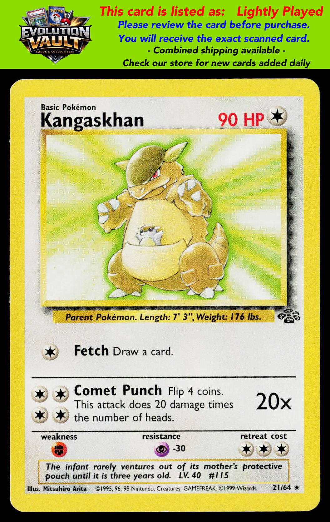 Jungle #21/64 Kangaskhan (LP)