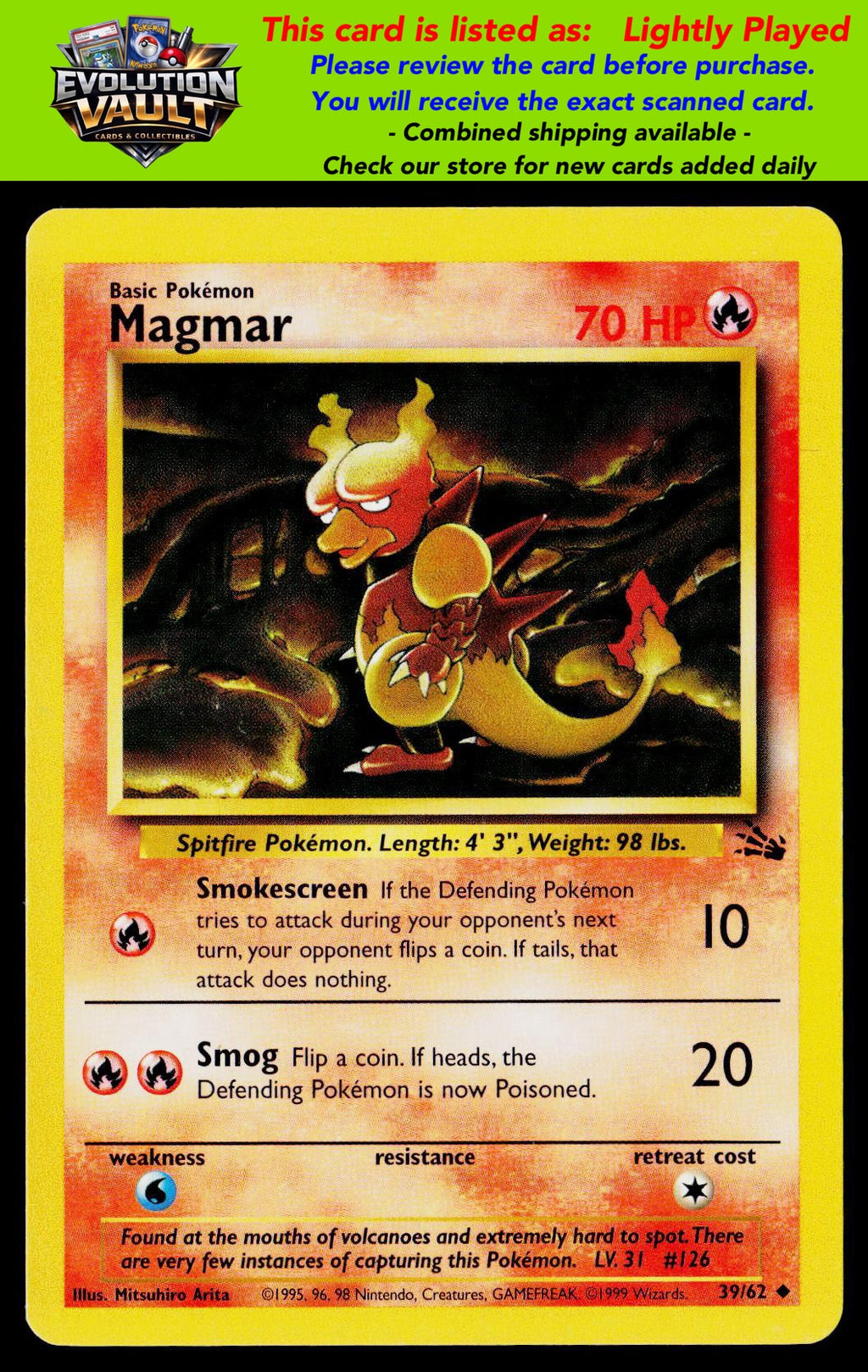 Fossil #39/62 Magmar (LP)