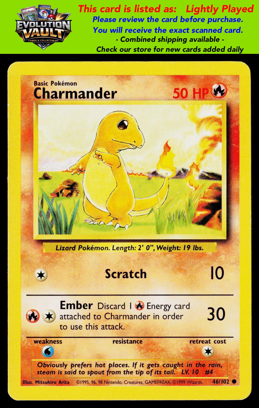Base Set #046/102 Charmander (LP)
