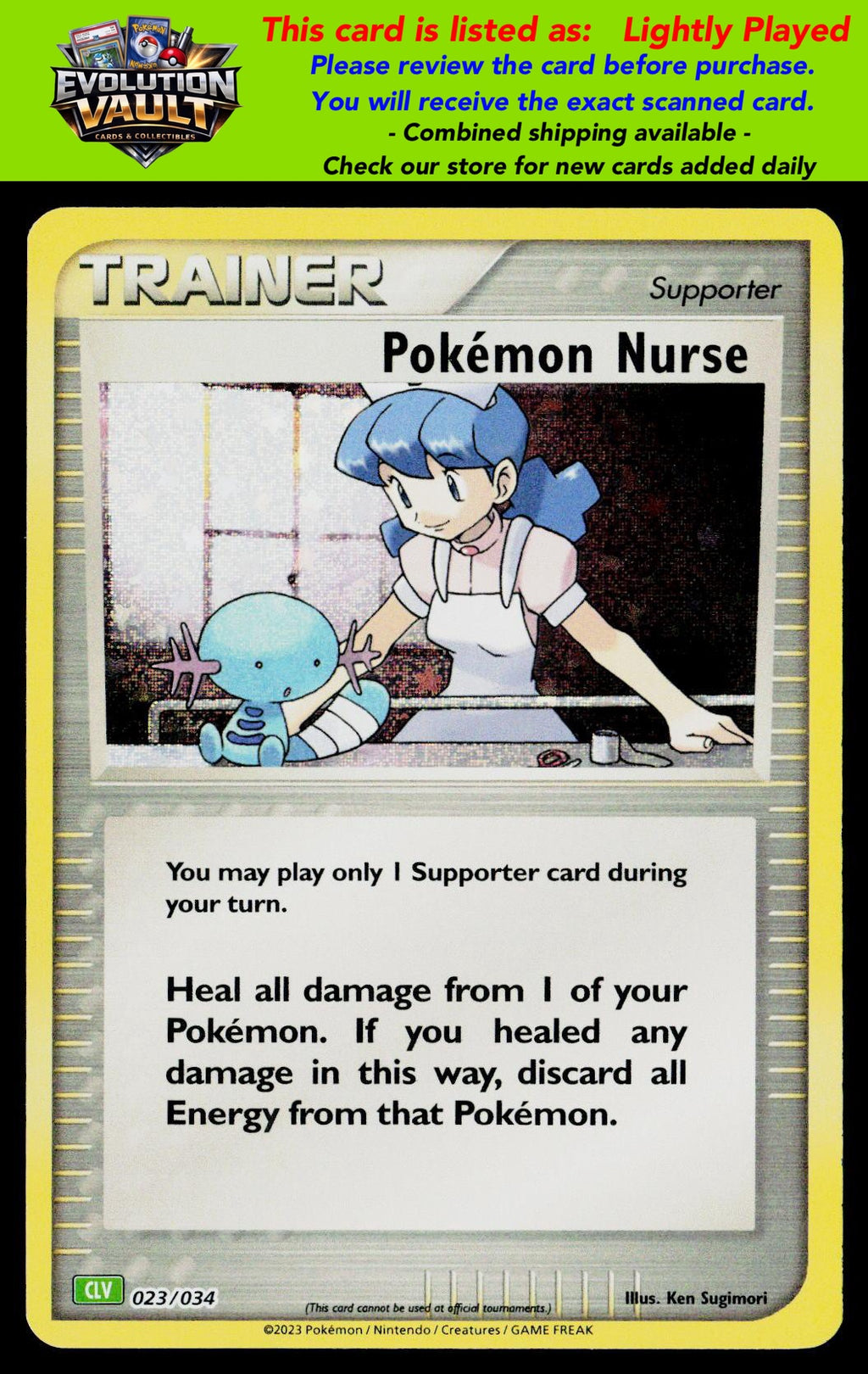 Trading Card Game Classic #023/034 Pokemon Nurse (LP)