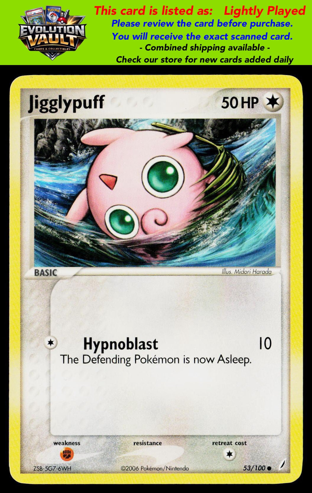 Crystal Guardians #53/100 Jigglypuff (LP)