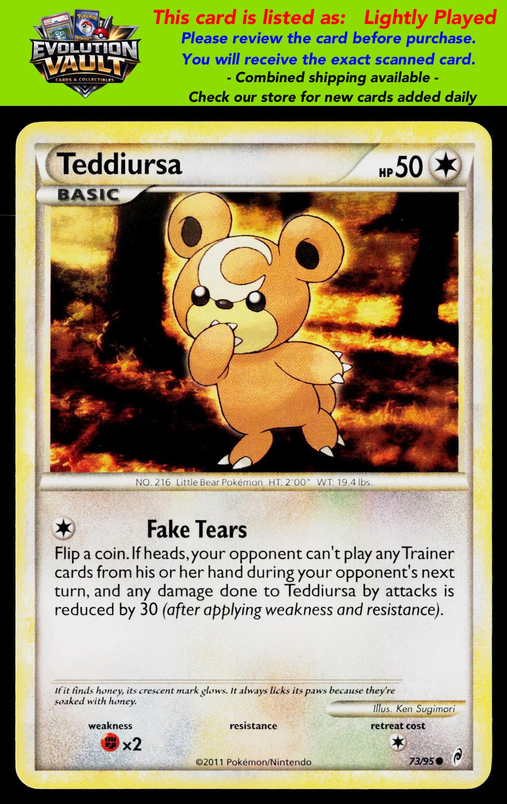 Call of Legends #73/95 Teddiursa (LP)