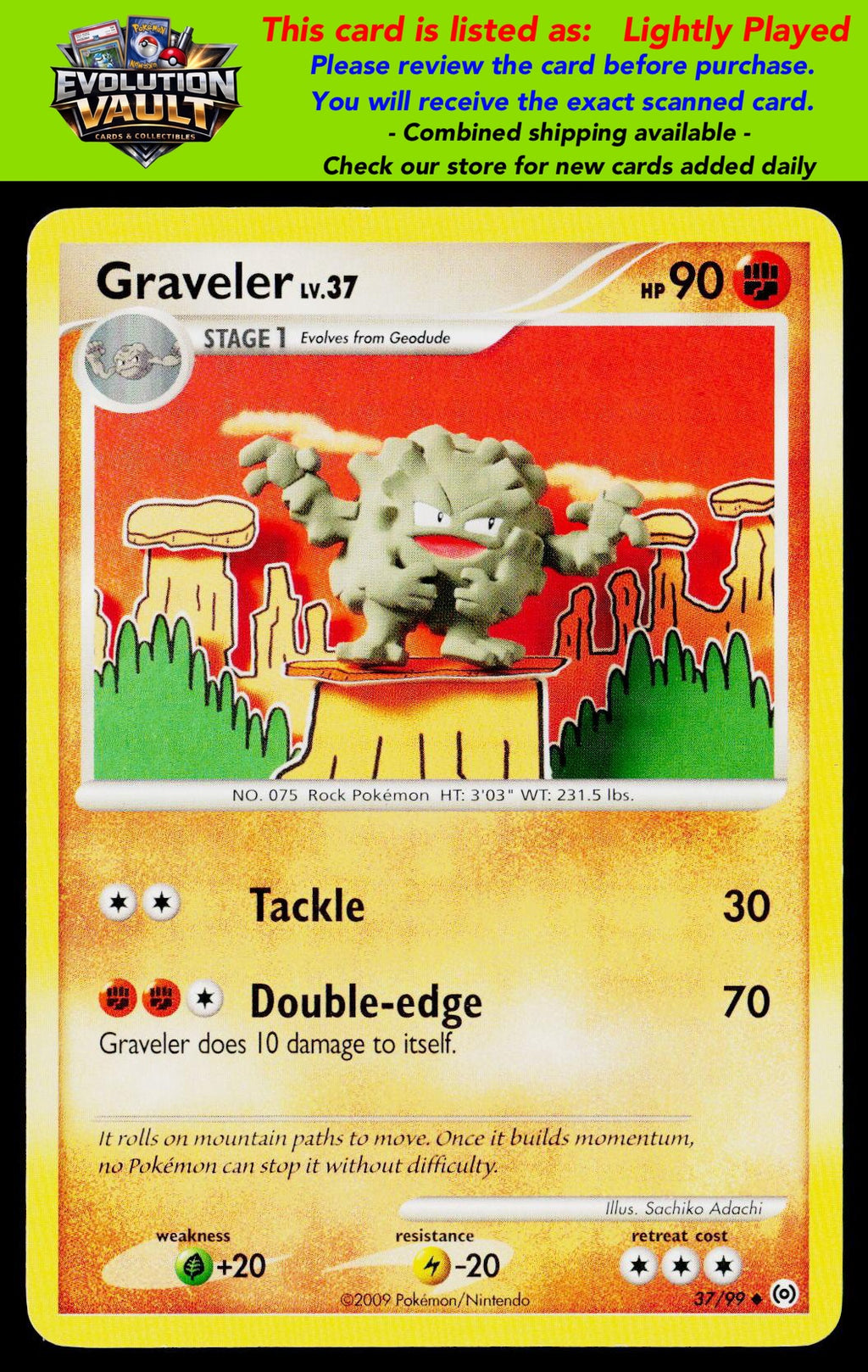 Arceus #37/99 Graveler (LP)
