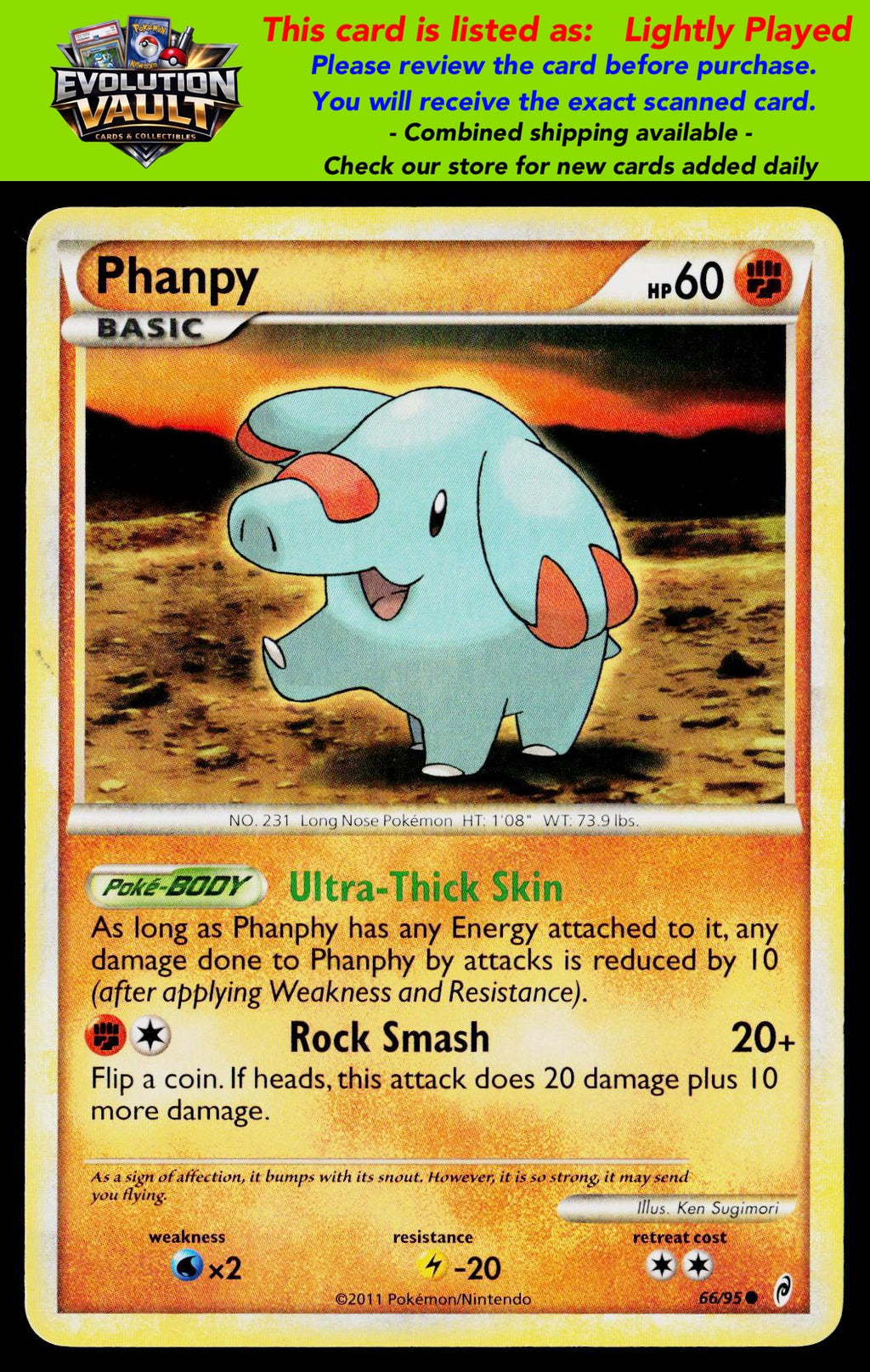 Call of Legends #66/95 Phanpy (LP)