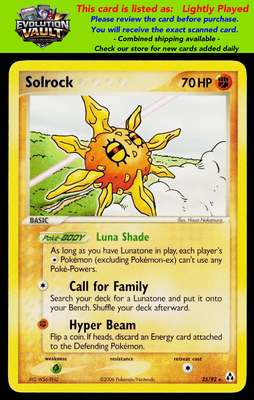 Legend Maker #25/92 Solrock (LP)