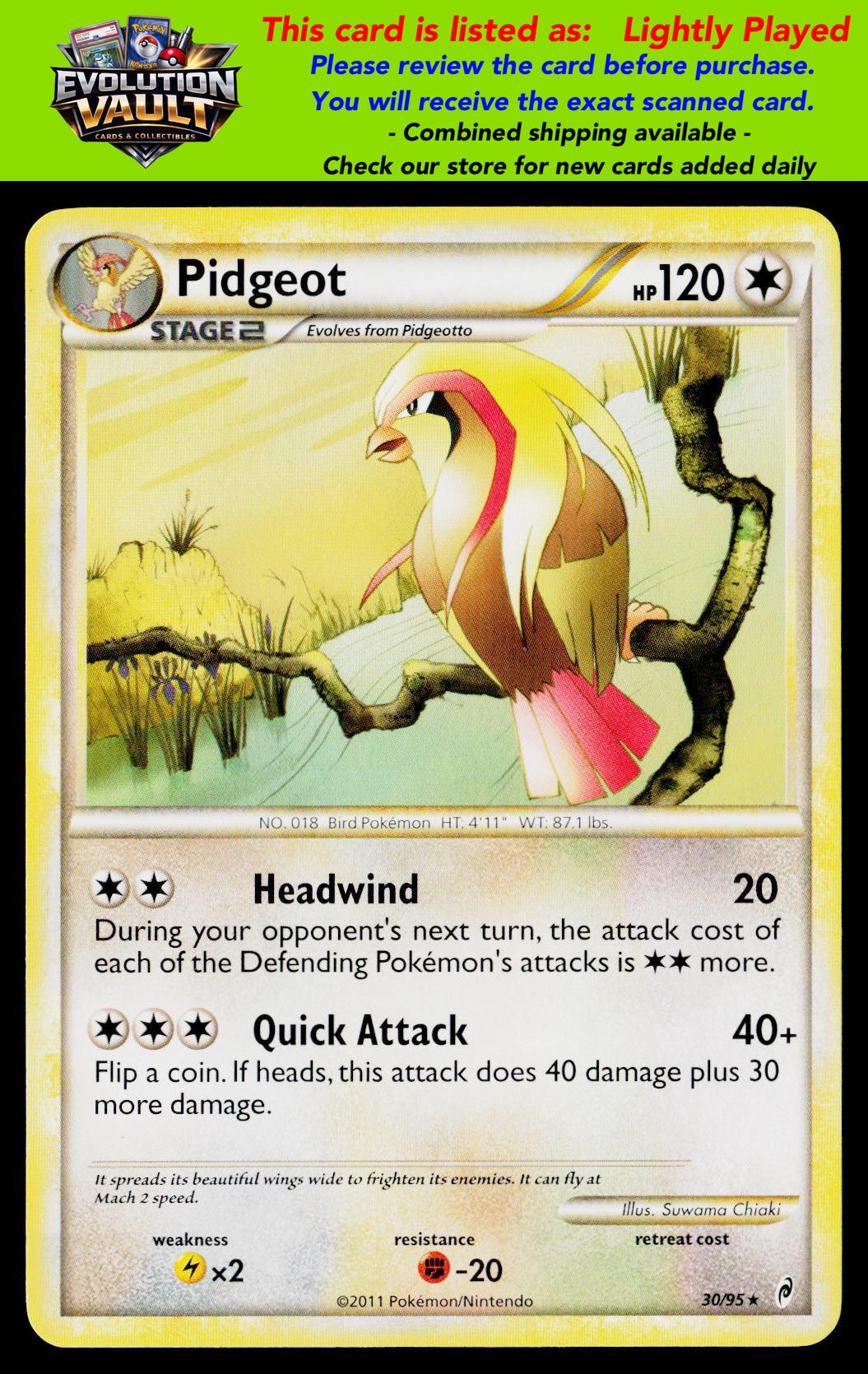 Call of Legends #30/95 Pidgeot (LP)