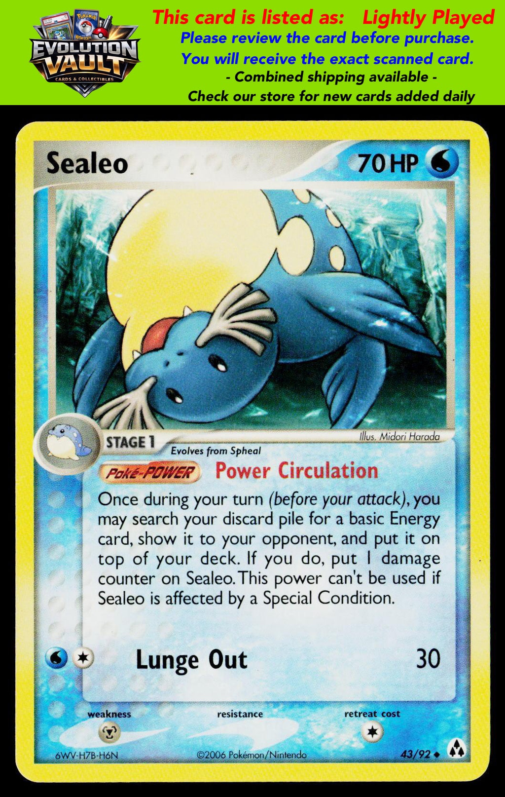 Legend Maker #43/92 Sealeo (LP)