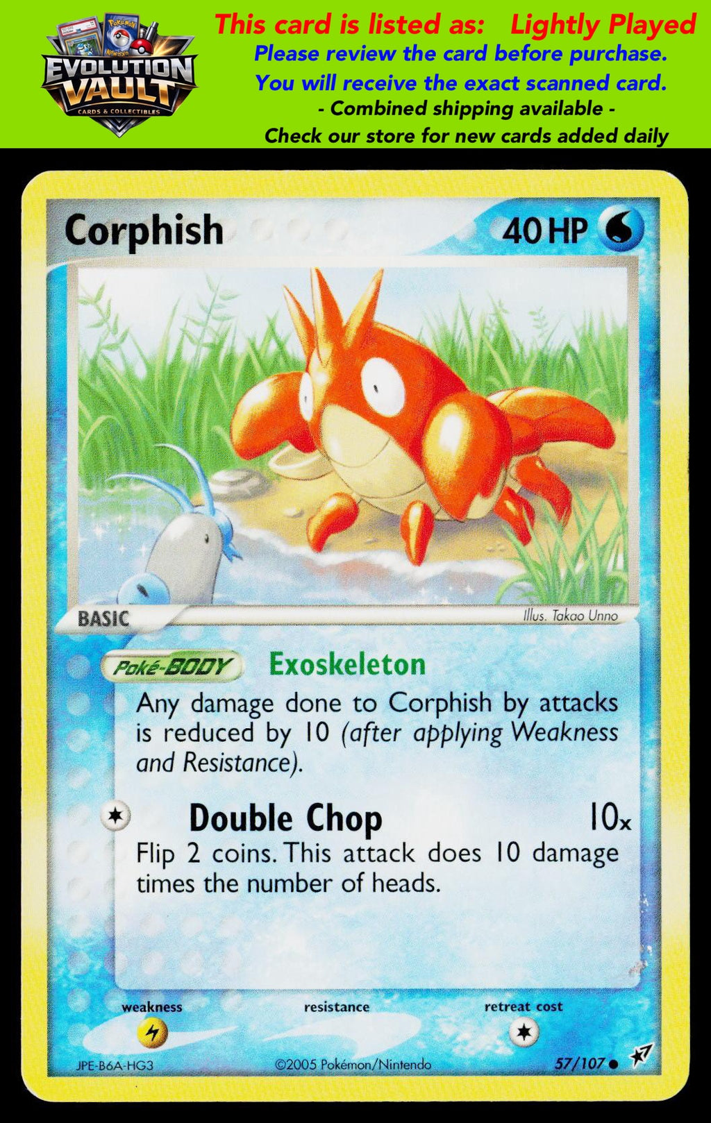 Deoxys #57/107 Corphish (LP)