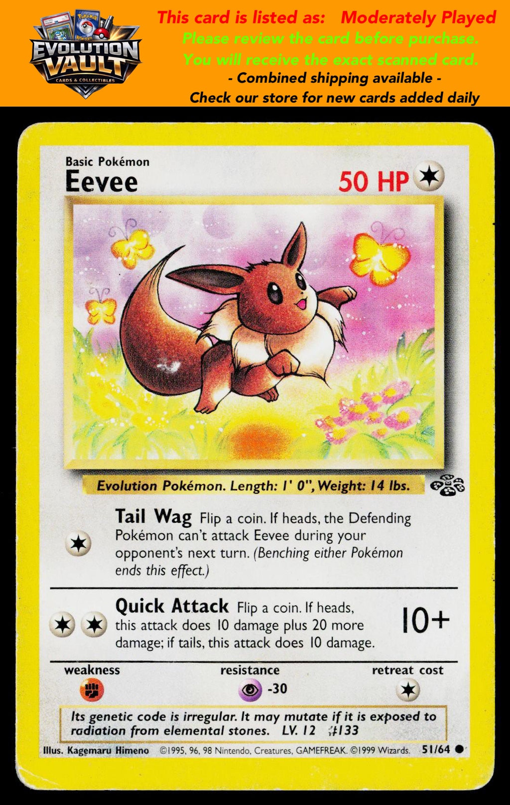 Jungle #51/64 Eevee (MP)