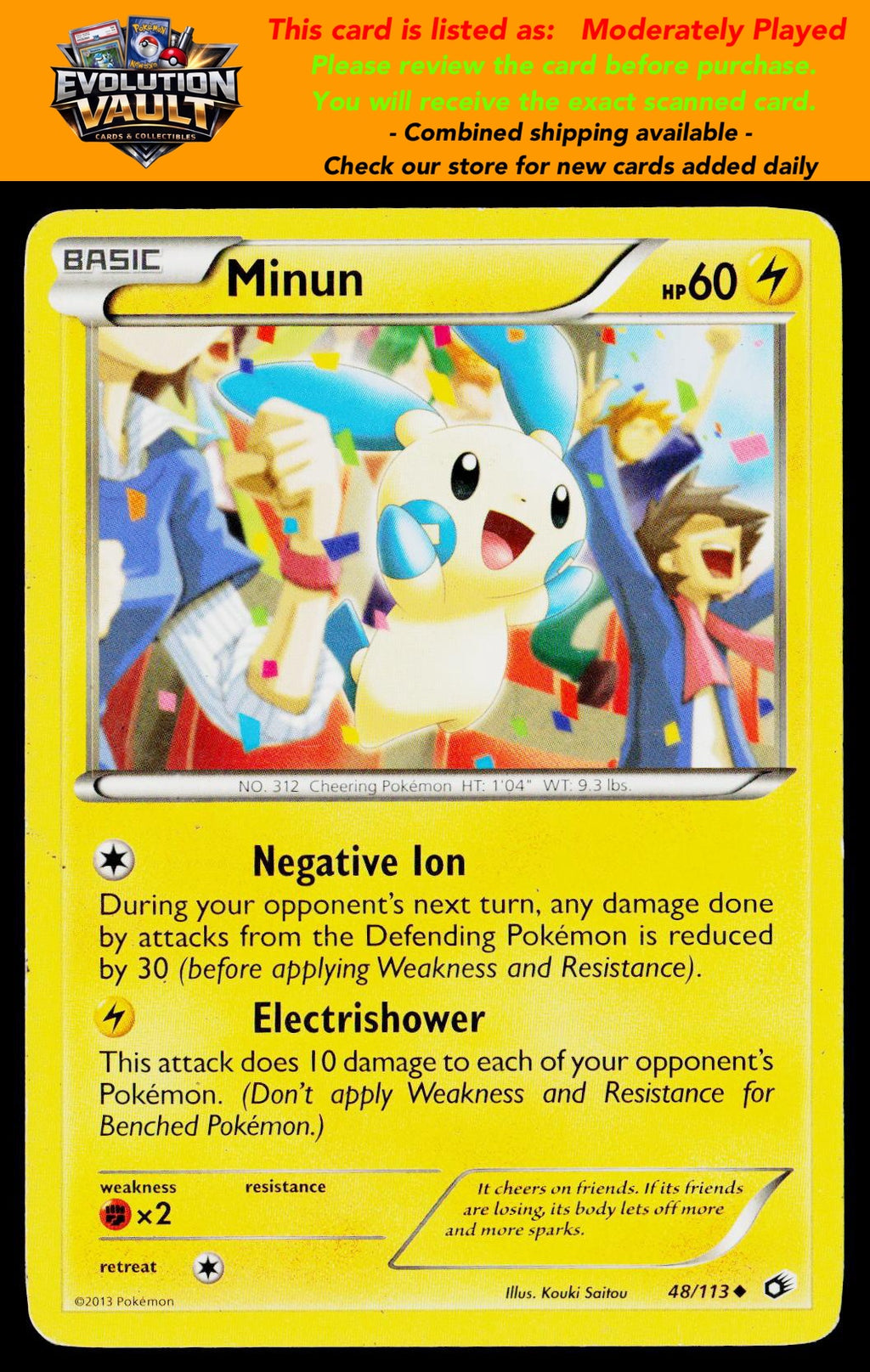 Legendary Treasures #48/113 Minun (MP)