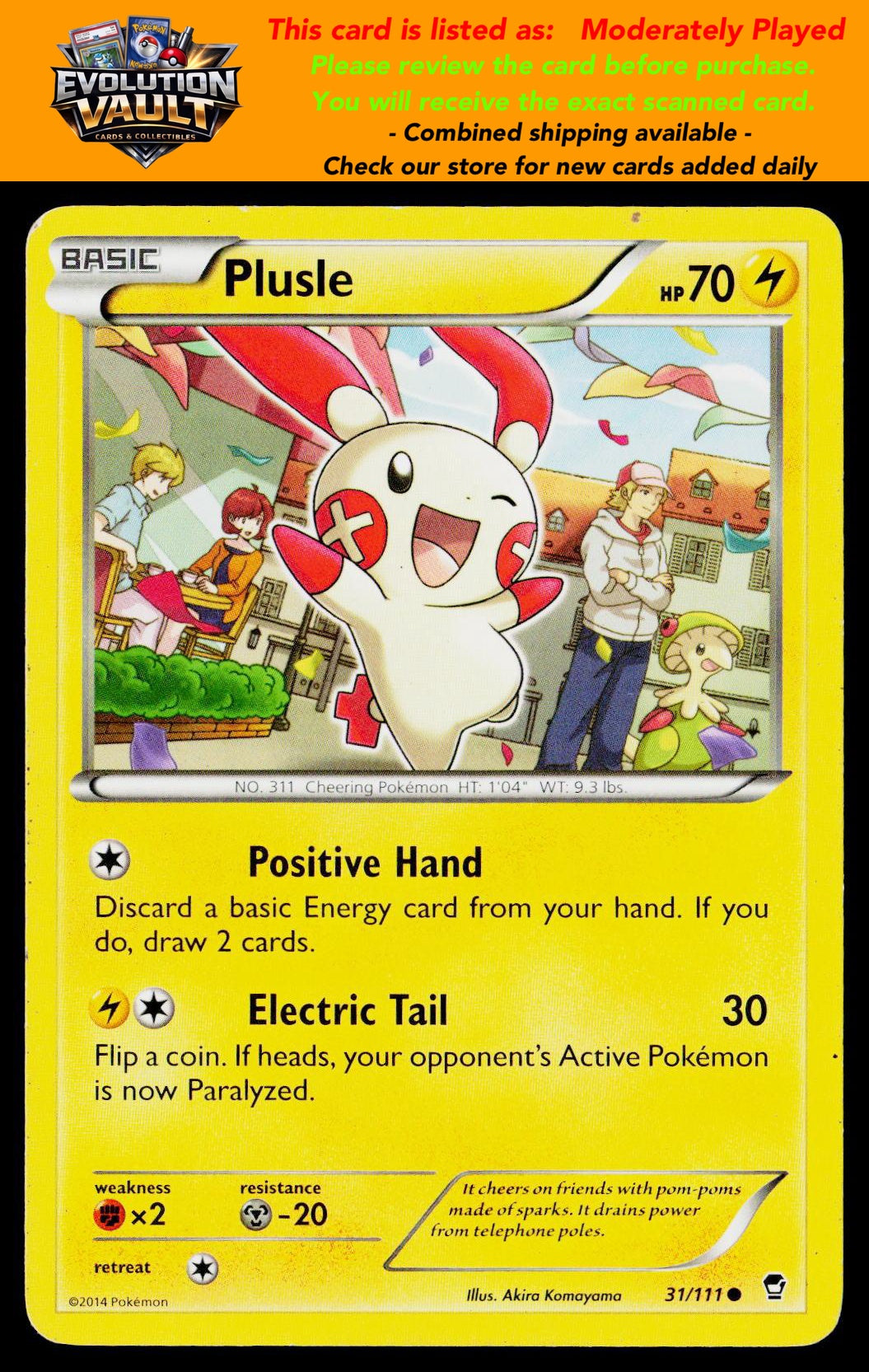 XY - Furious Fists #31/111 Plusle (MP)