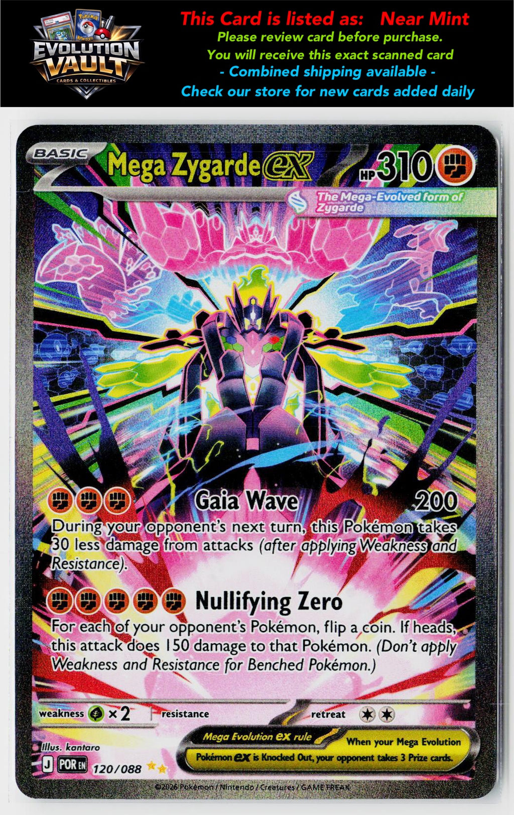ME03: Perfect Order #120/088 Mega Zygarde ex