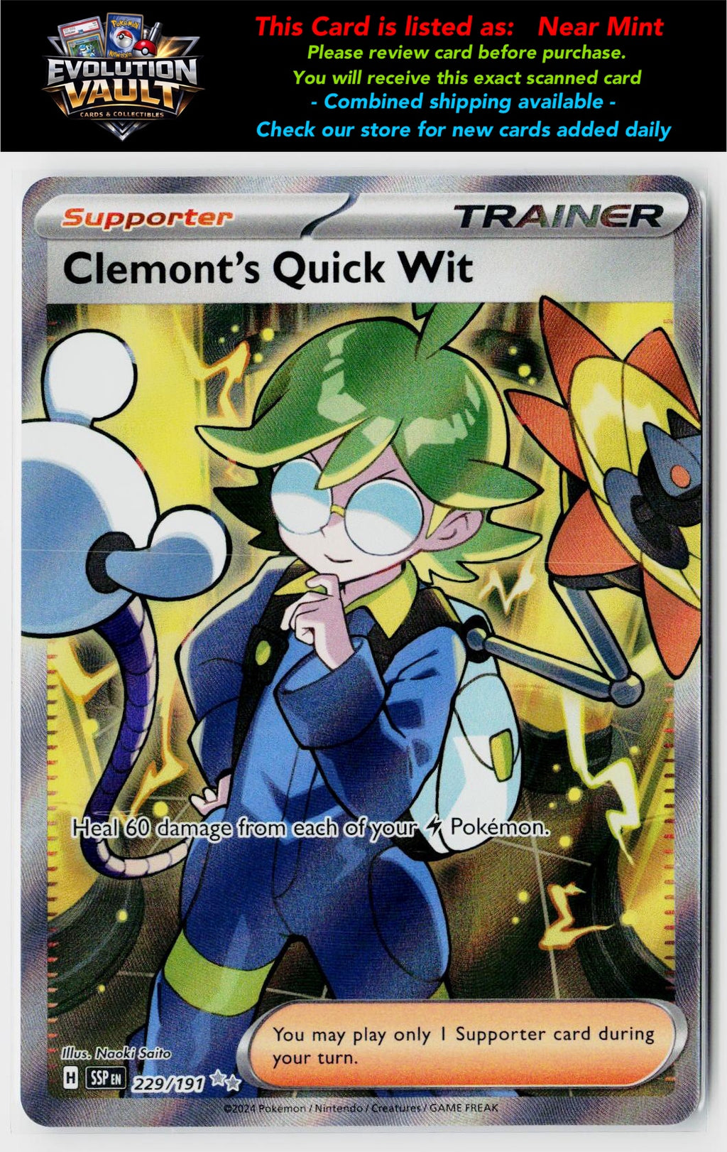 SV08: Surging Sparks #229/191 Clemont's Quick Wit
