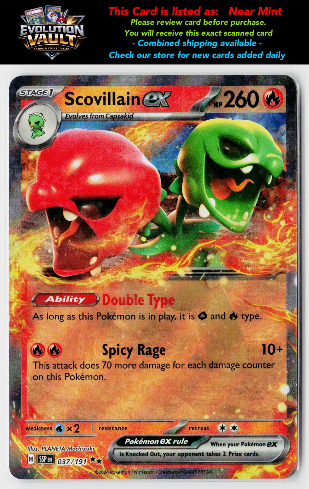 SV08: Surging Sparks #037/191 Scovillain ex